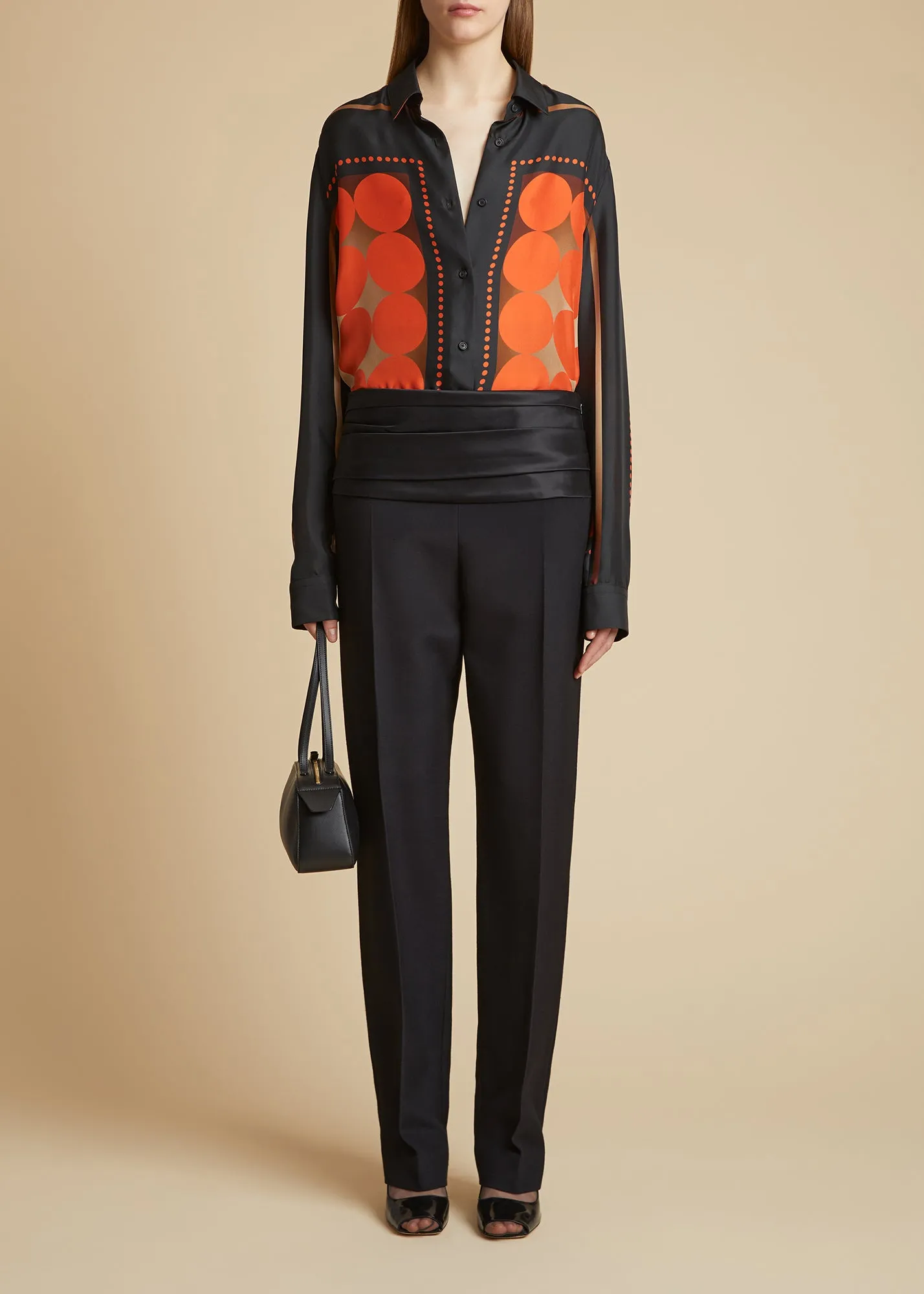 Camberly Pant in Black sold by KHAITE product image thumbnail 2