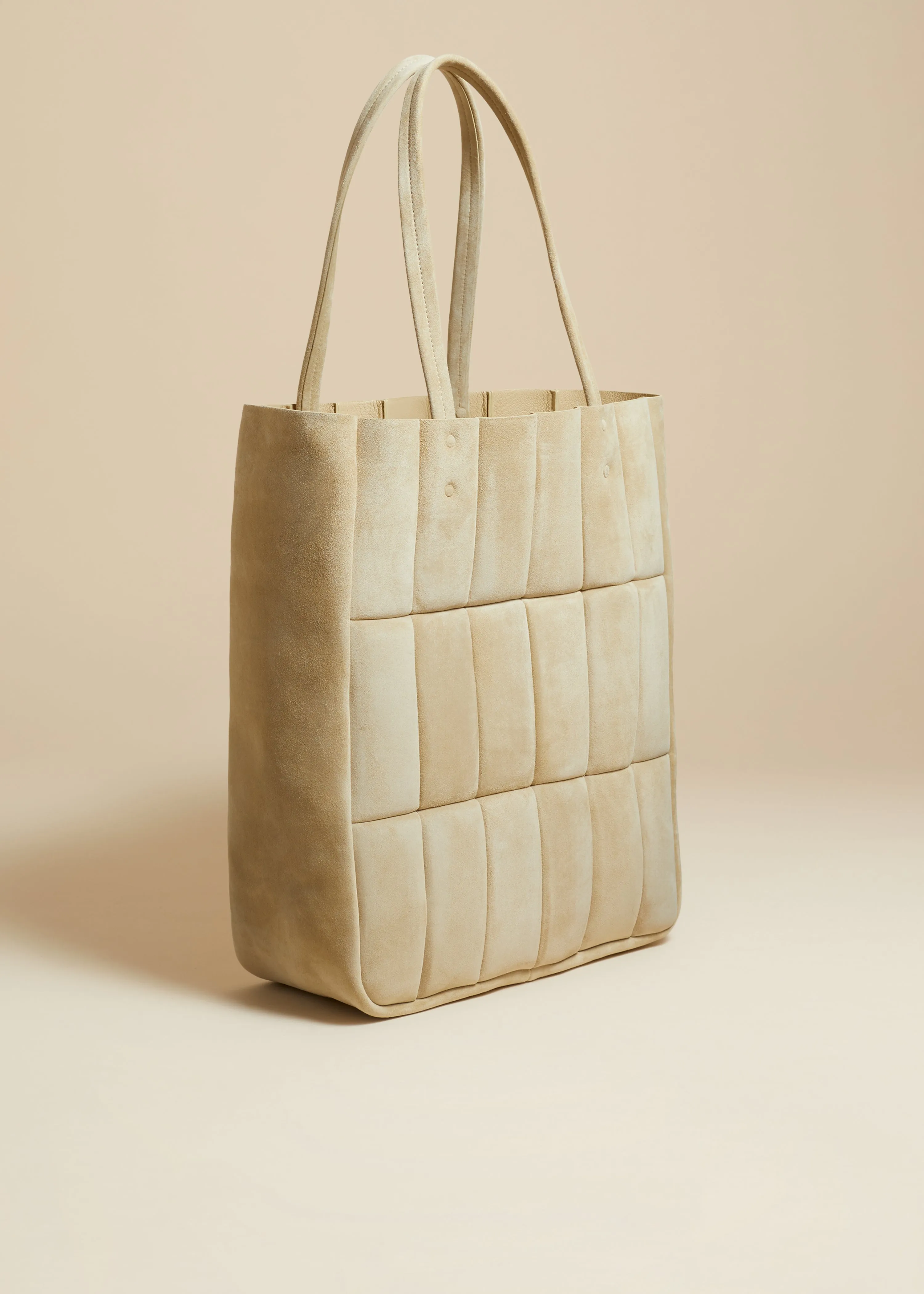 Zoe Tote in Beige Suede sold by KHAITE product image thumbnail 2
