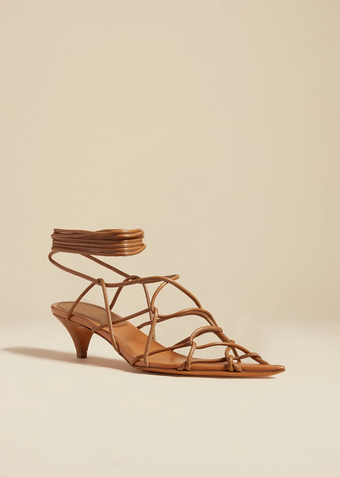 Arden Low Heel in Camel Leather sold by KHAITE product image thumbnail 2