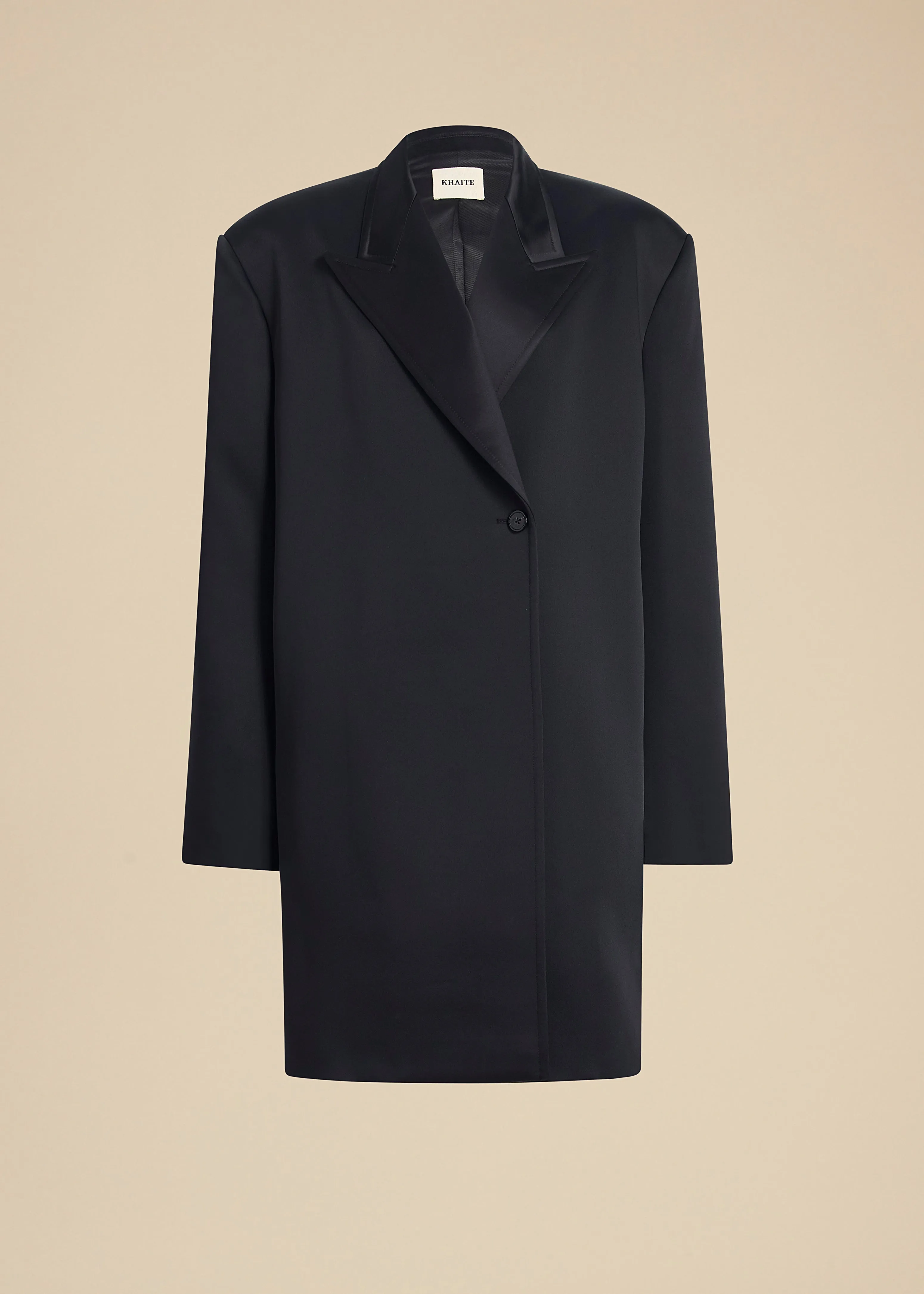 Ray Coat in Black sold by KHAITE