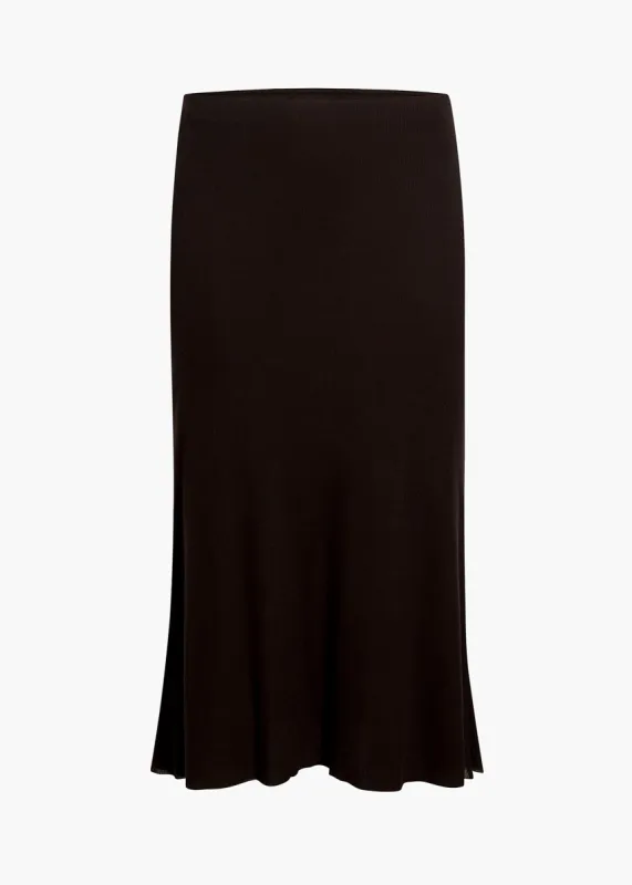 Leema Skirt in Dark Brown sold by KHAITE