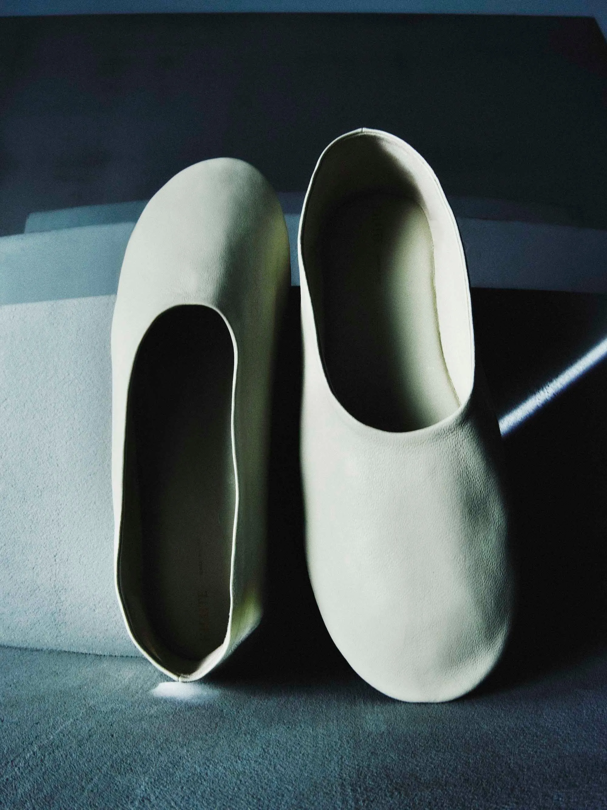 The Maiden Flat in Off-White Leather sold by KHAITE product image thumbnail 5
