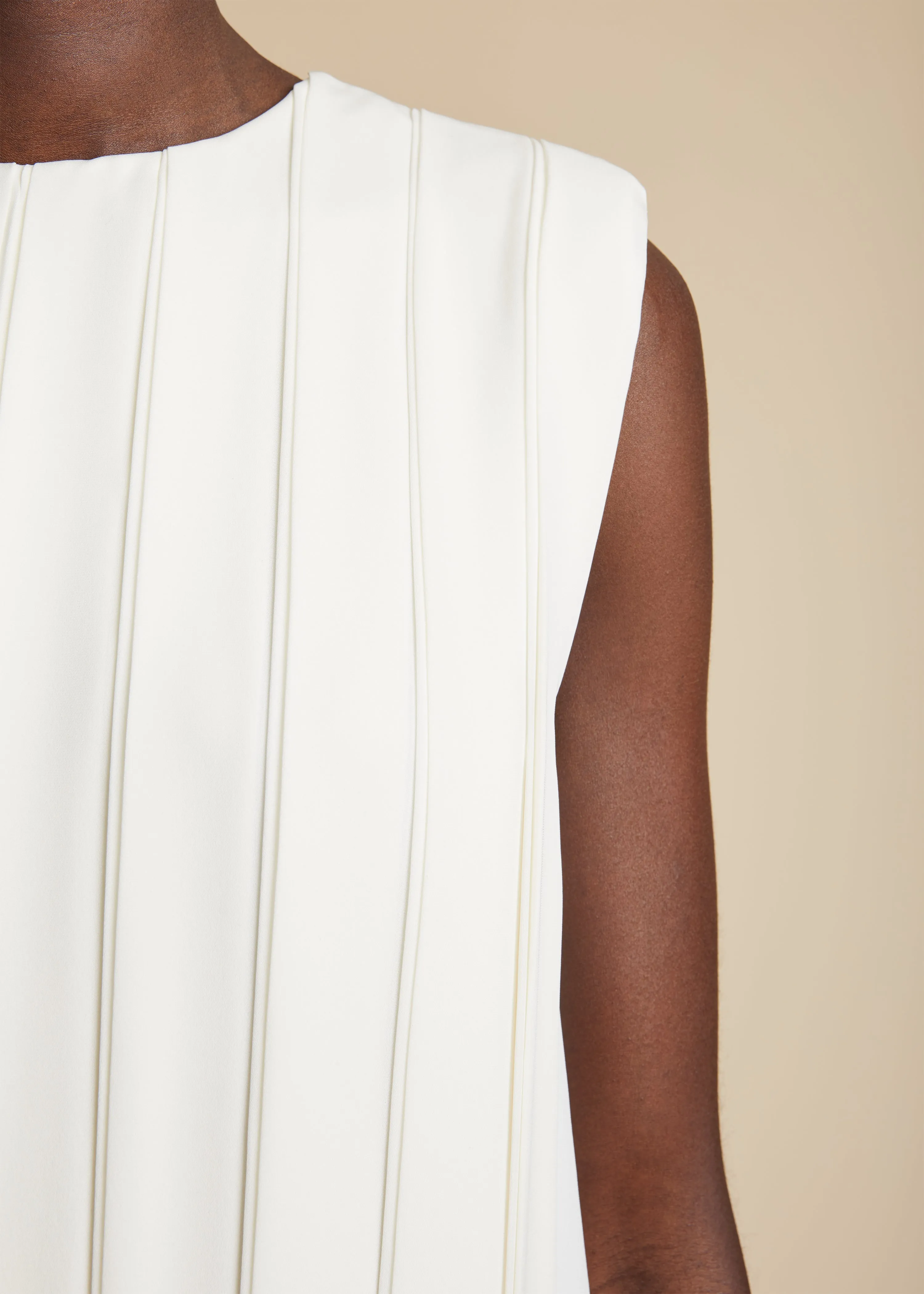 The Blaz Dress in Cream sold by KHAITE product image thumbnail 5