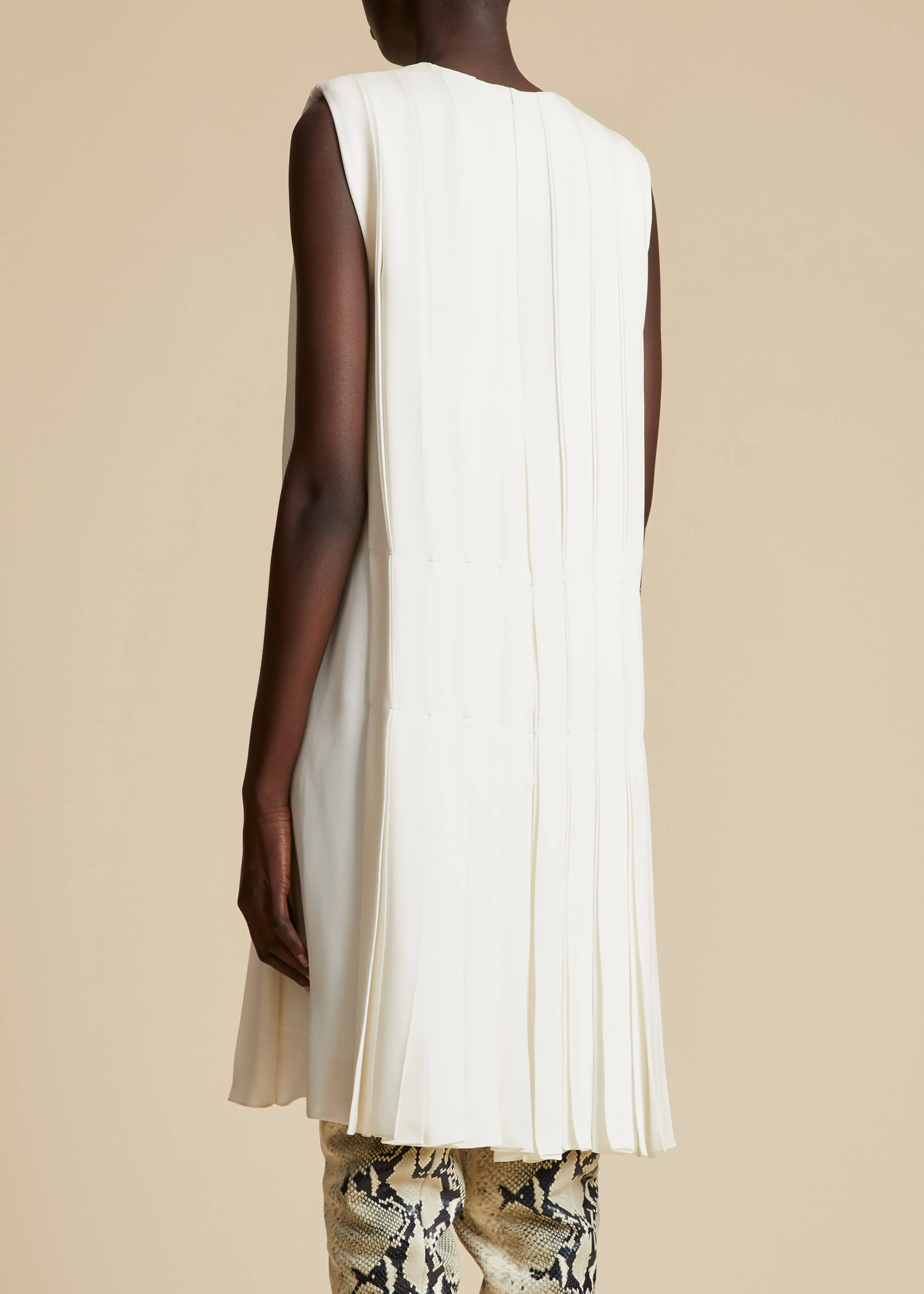 The Blaz Dress in Cream sold by KHAITE product image thumbnail 3