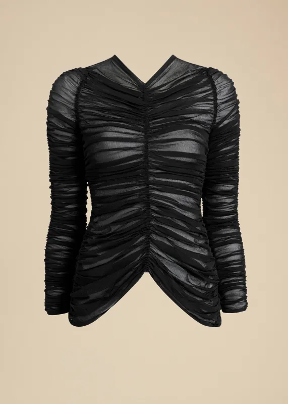 Haven Top in Black sold by KHAITE