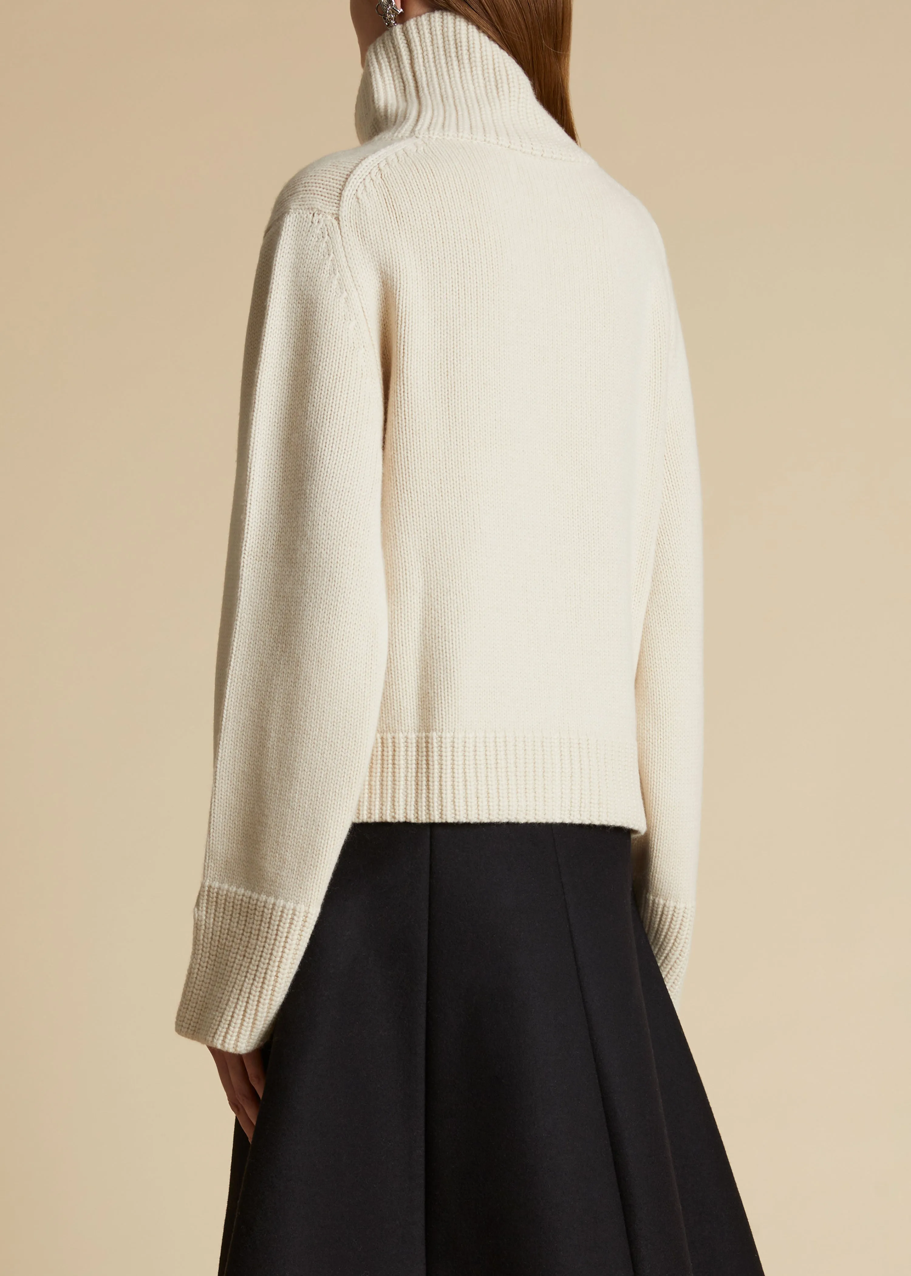 The Marion Sweater in Custard sold by KHAITE product image thumbnail 3