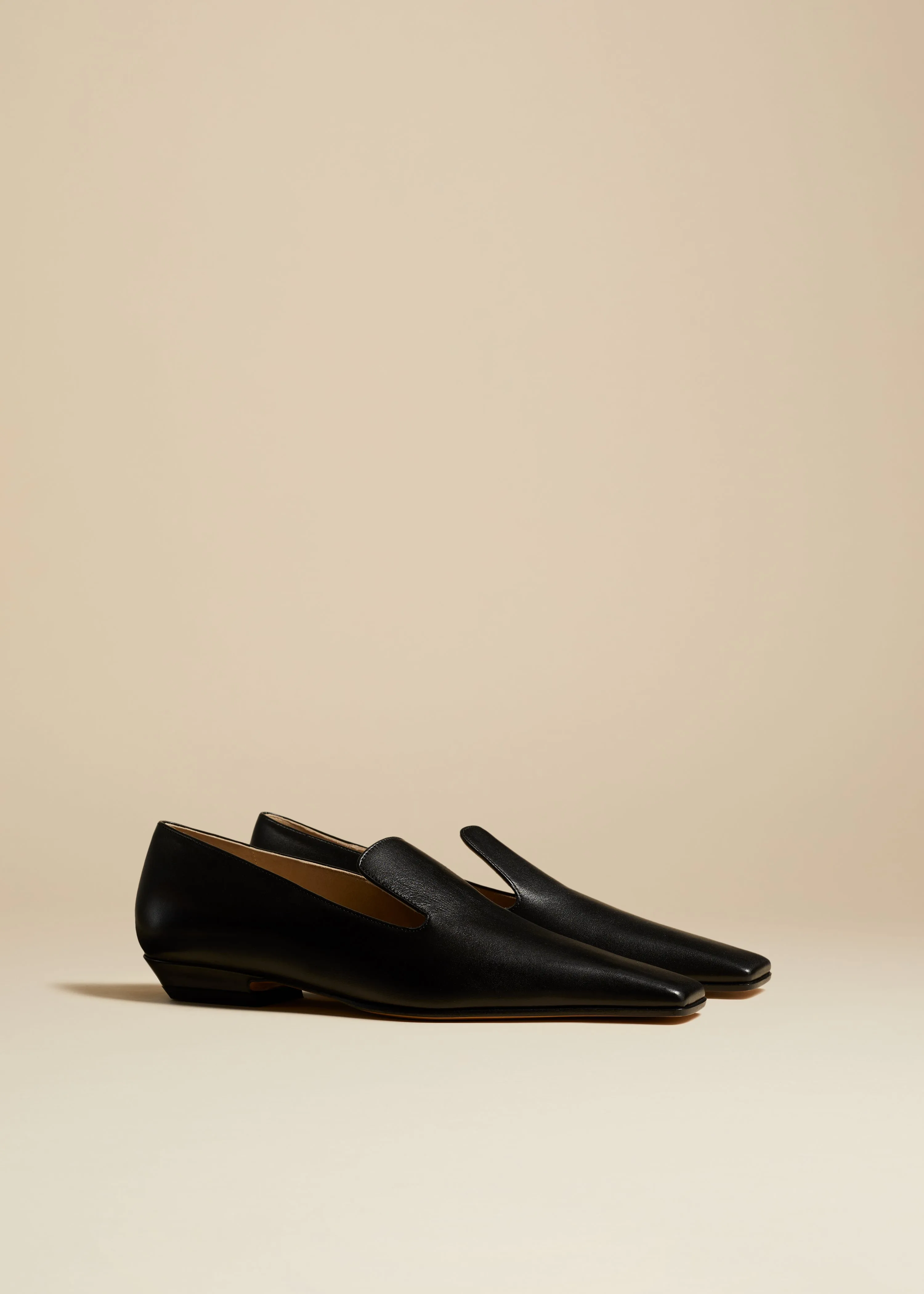 The Marfa Loafer in Black Leather sold by KHAITE product image thumbnail 2