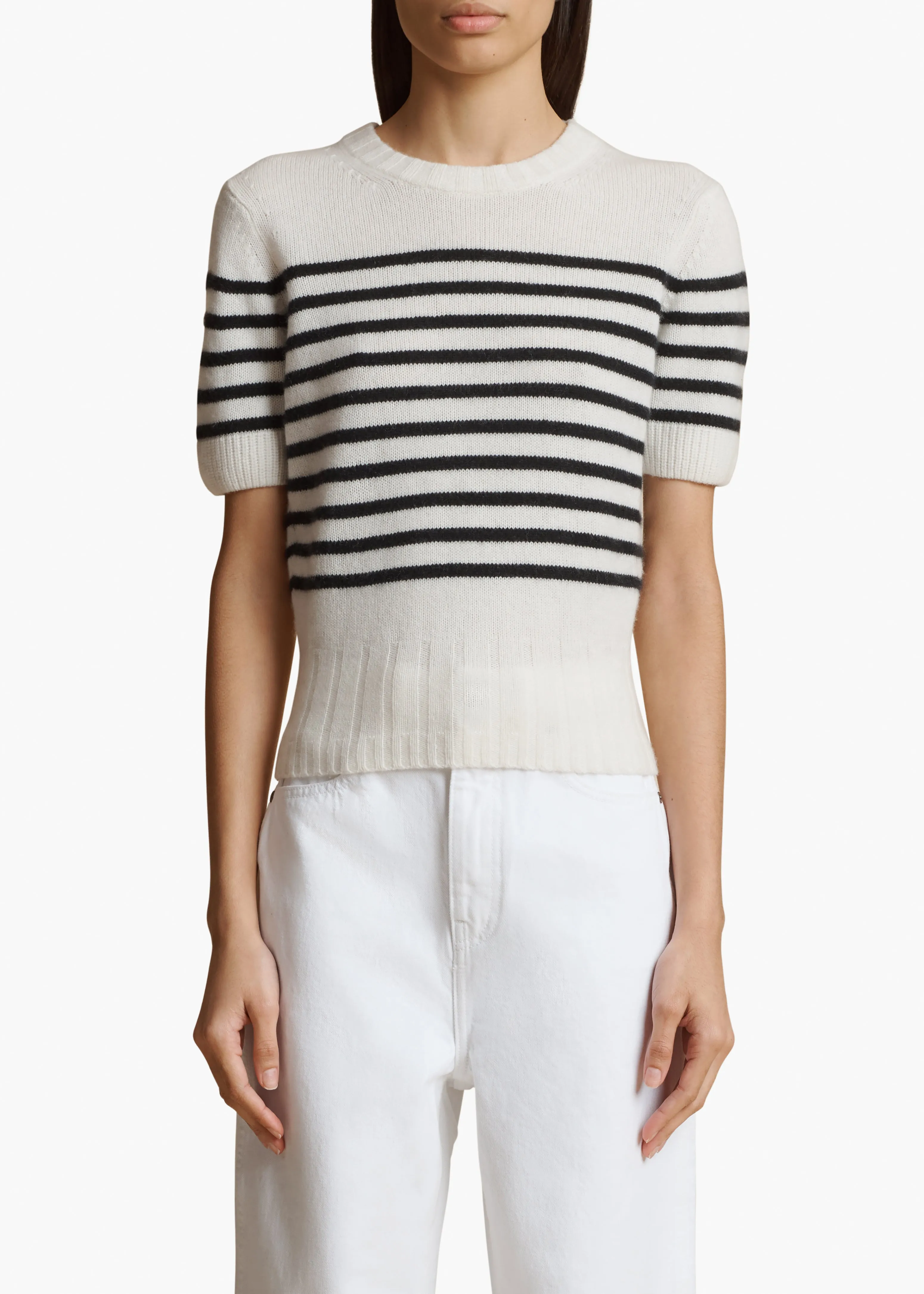 Luphia Sweater in Glaze and Black Stripe sold by KHAITE product image thumbnail 3