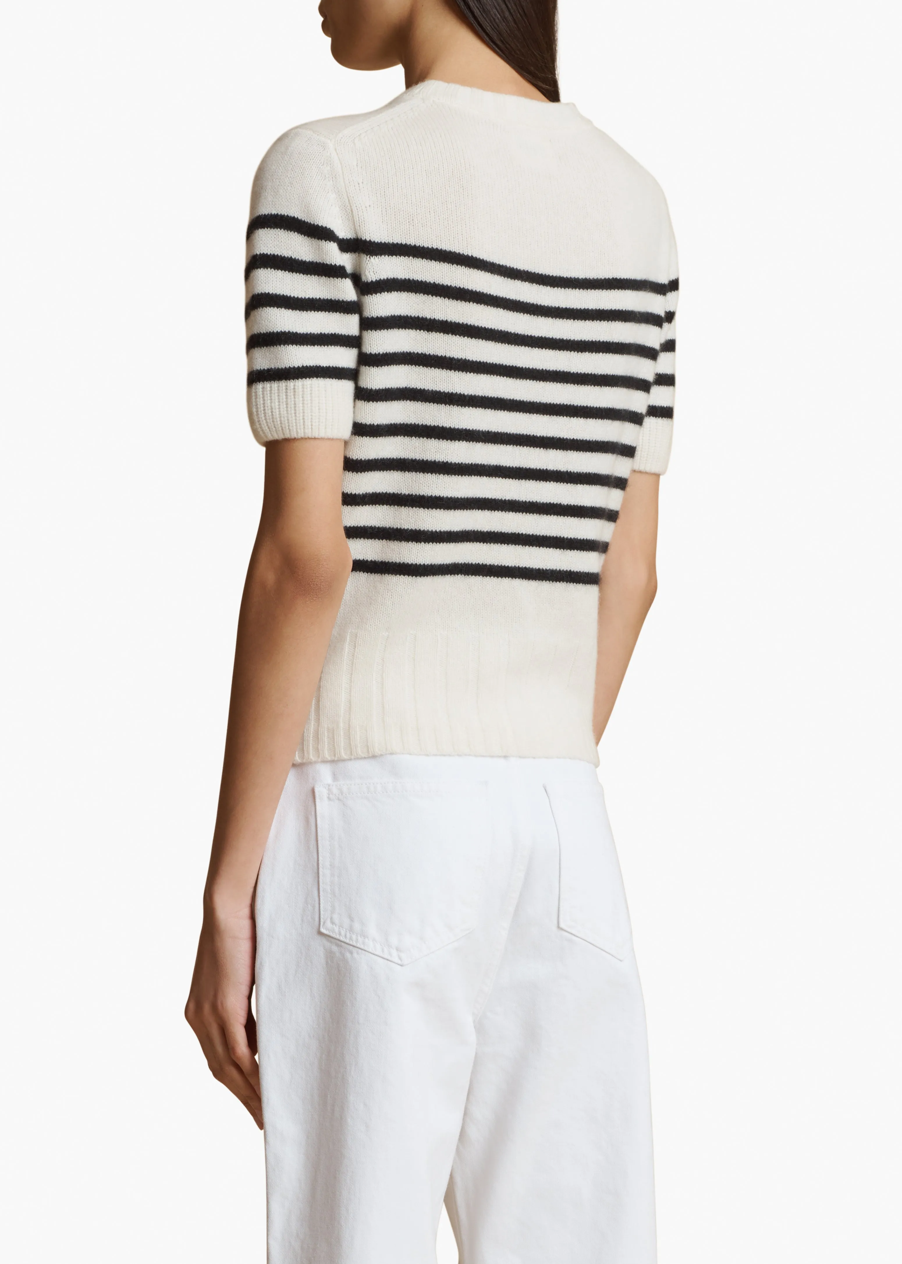 Luphia Sweater in Glaze and Black Stripe sold by KHAITE product image thumbnail 4