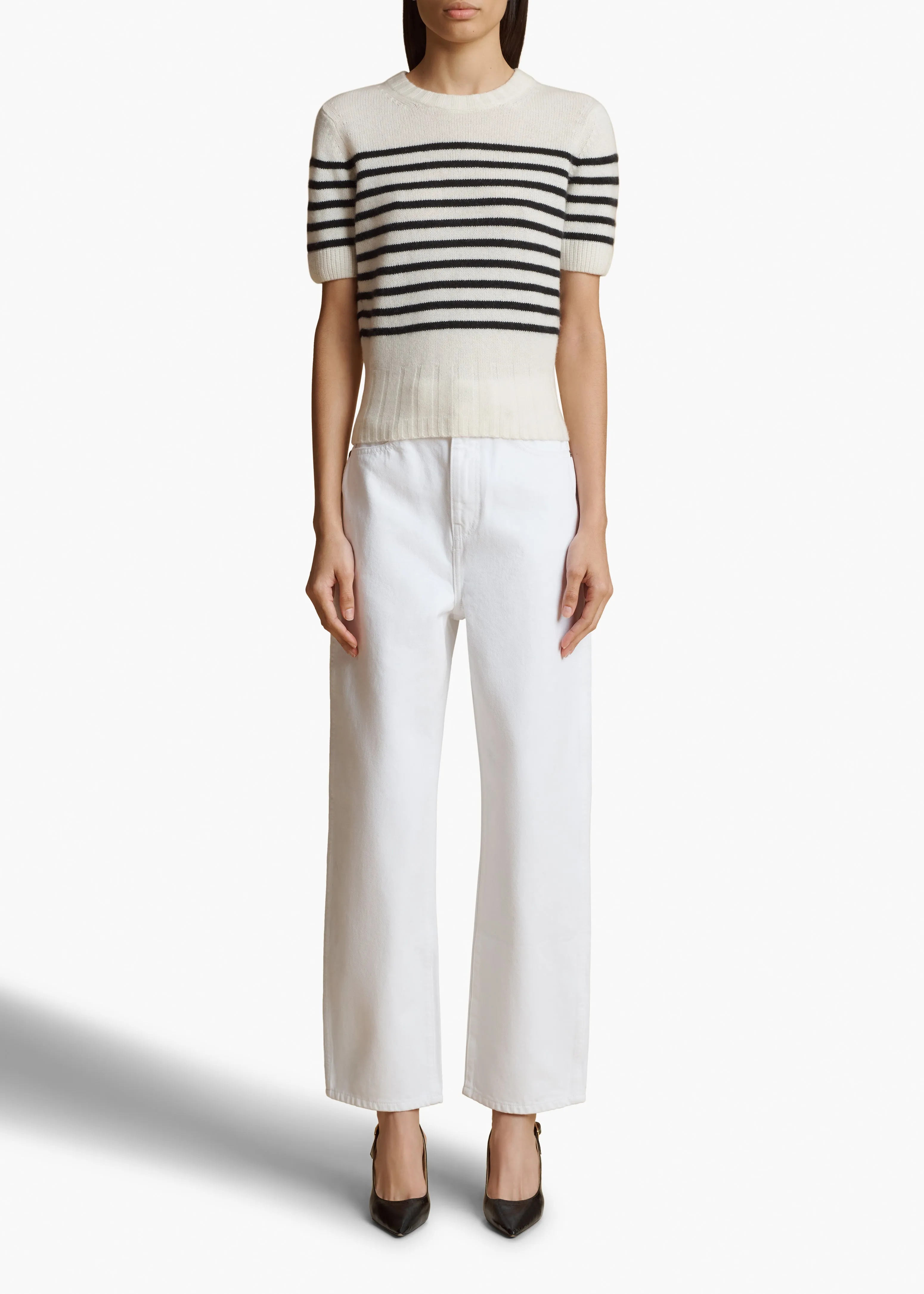 Luphia Sweater in Glaze and Black Stripe sold by KHAITE product image thumbnail 2