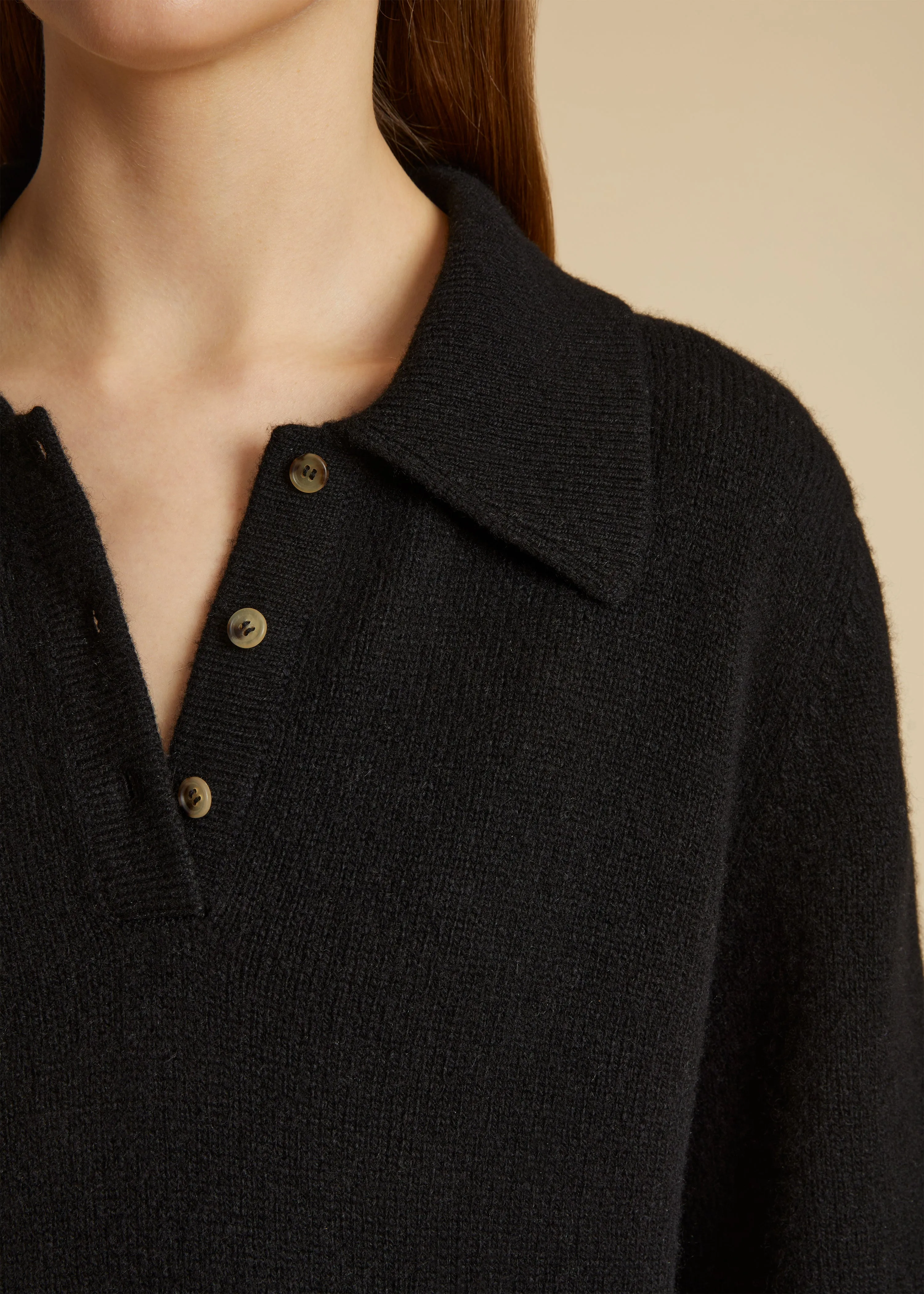 The Joey Sweater in Black sold by KHAITE product image thumbnail 5