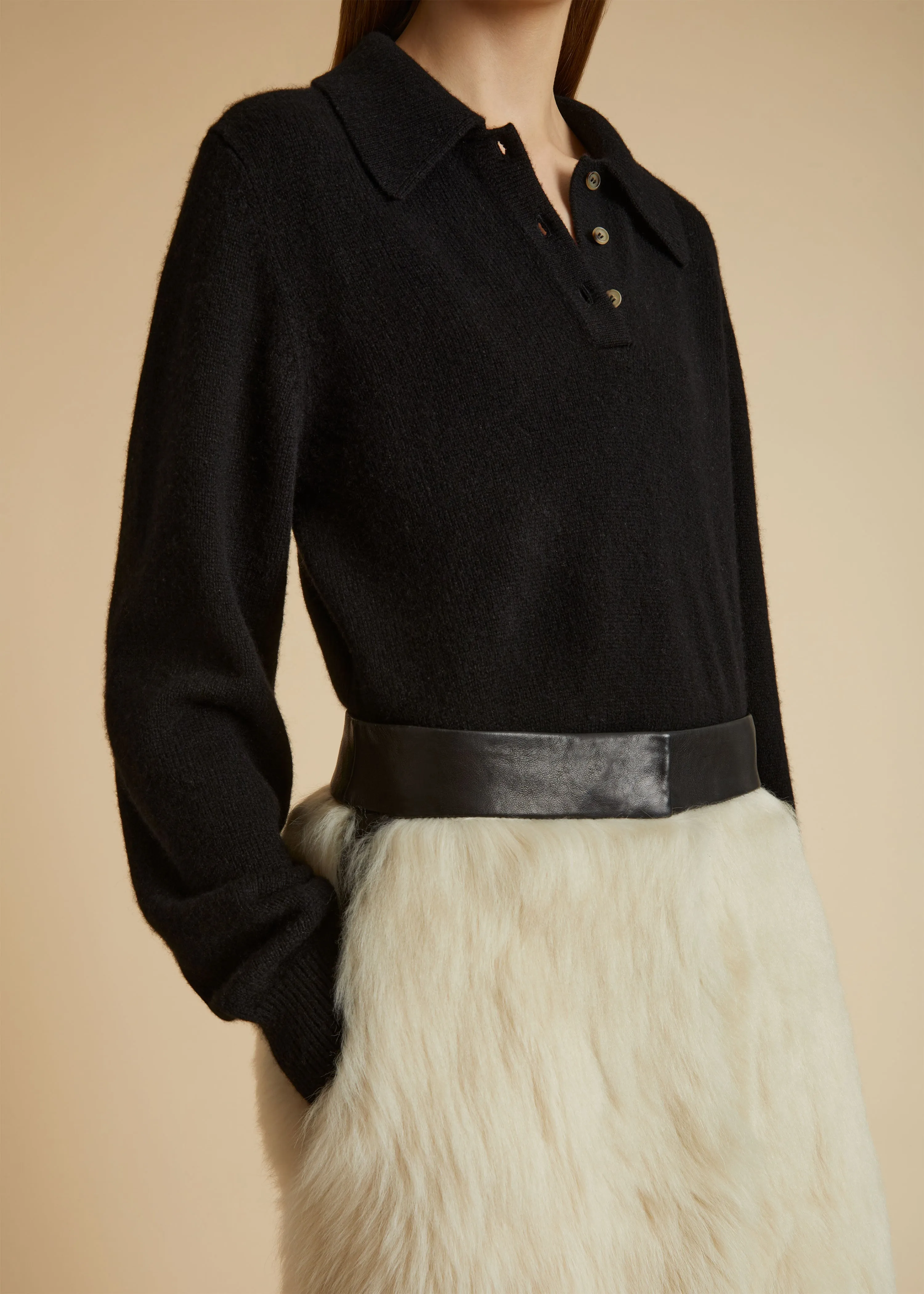 The Joey Sweater in Black sold by KHAITE product image thumbnail 4