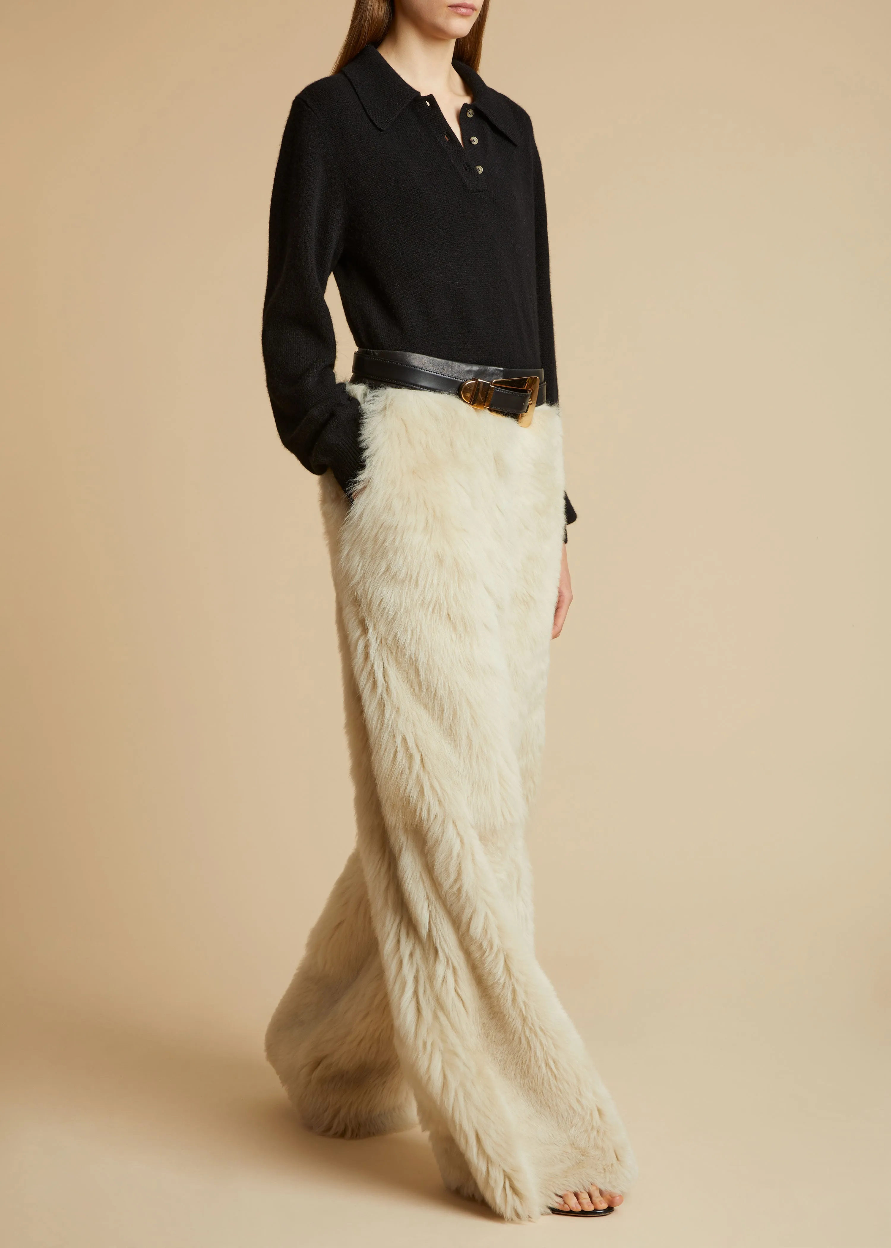 The Joey Sweater in Black sold by KHAITE product image thumbnail 2