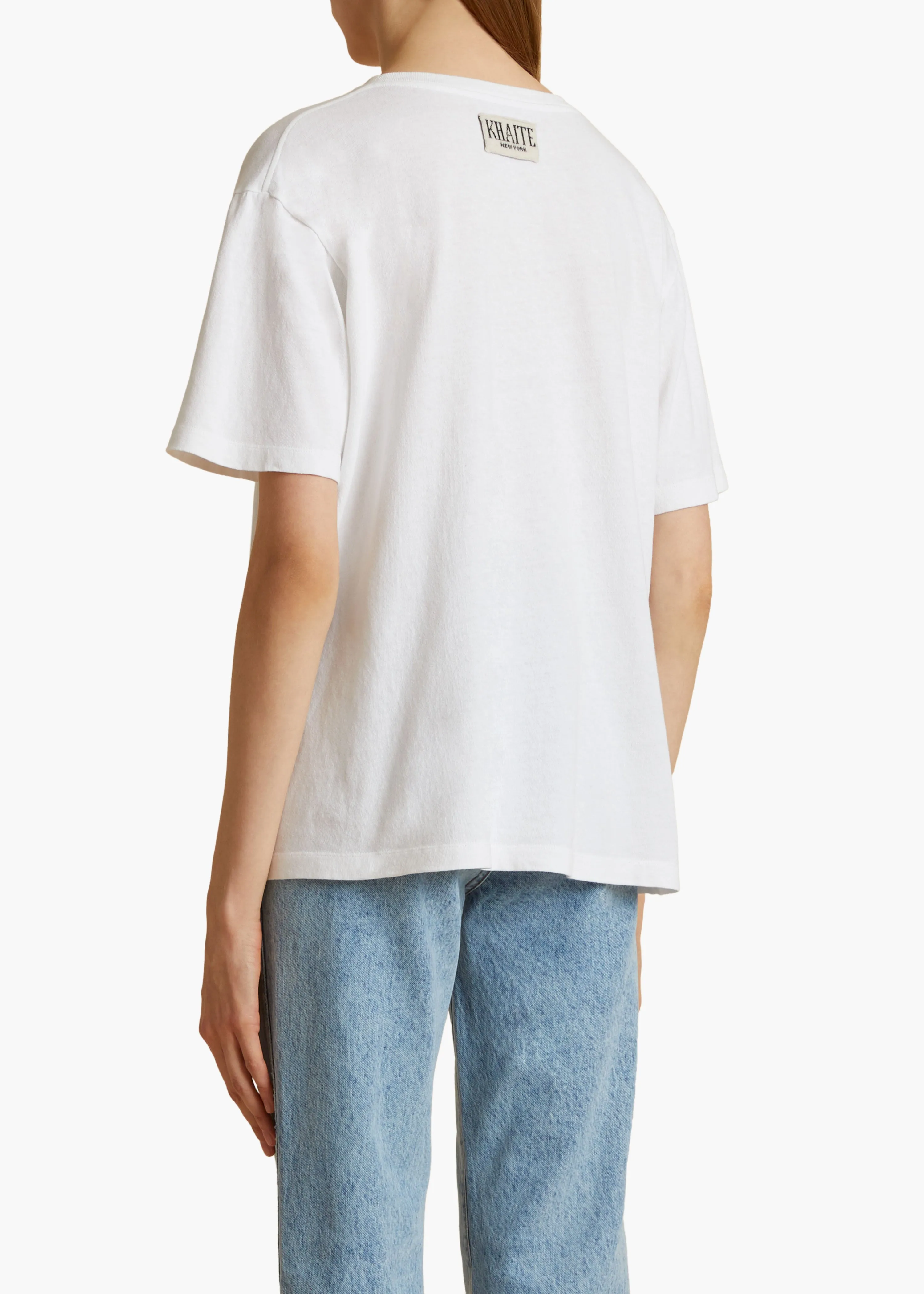 Mae T-Shirt in White sold by KHAITE product image thumbnail 4