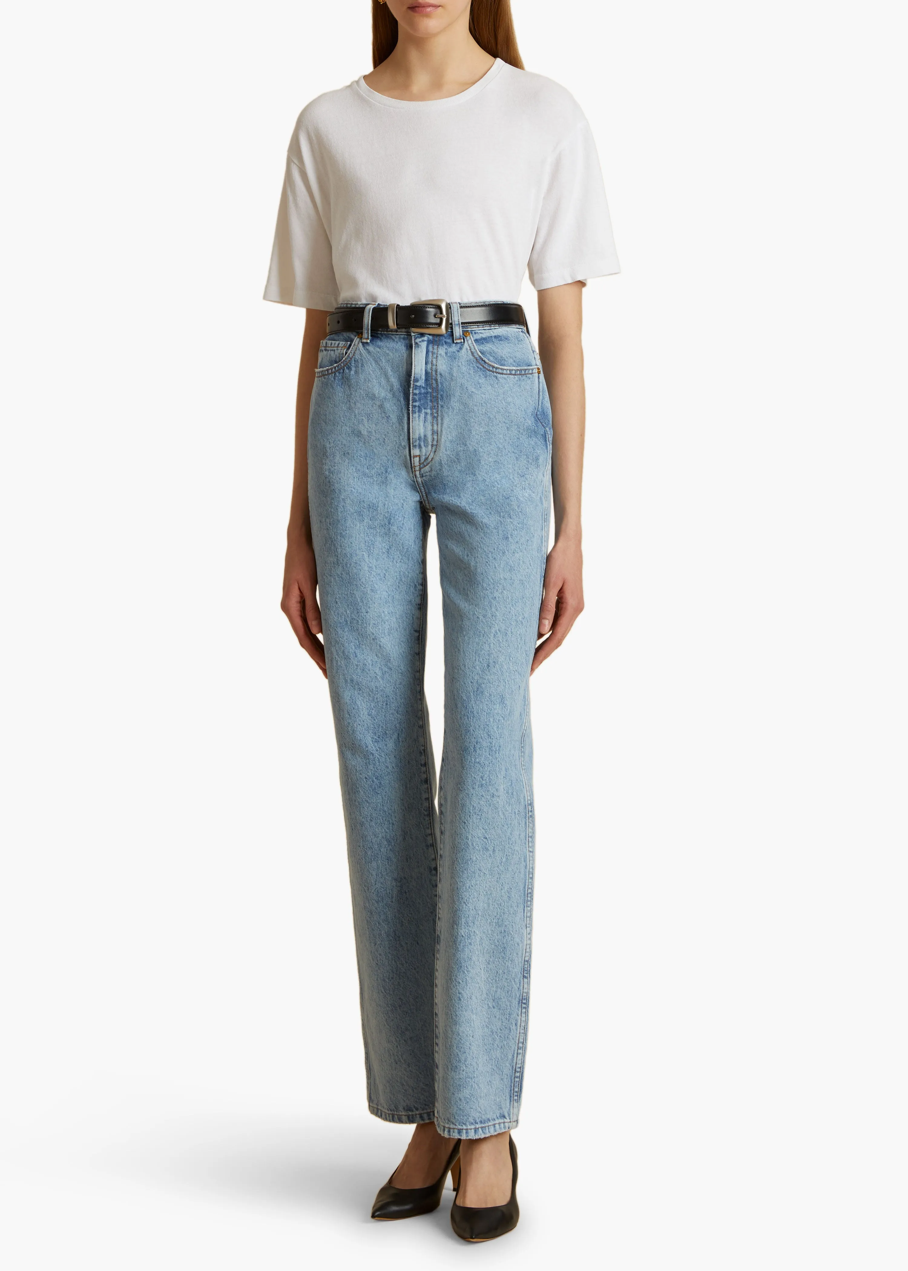 Mae T-Shirt in White sold by KHAITE product image thumbnail 2