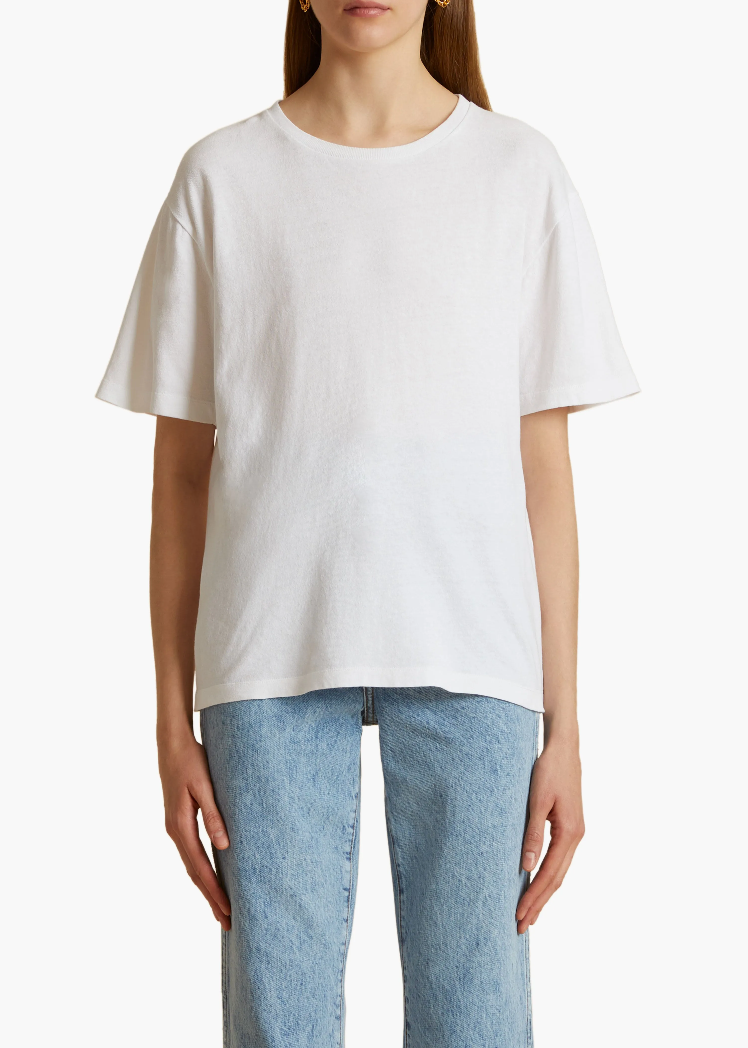 Mae T-Shirt in White sold by KHAITE product image thumbnail 3