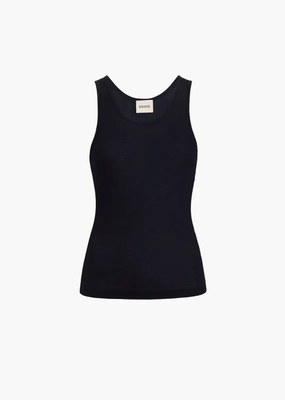 Johnnie Top in Black sold by KHAITE
