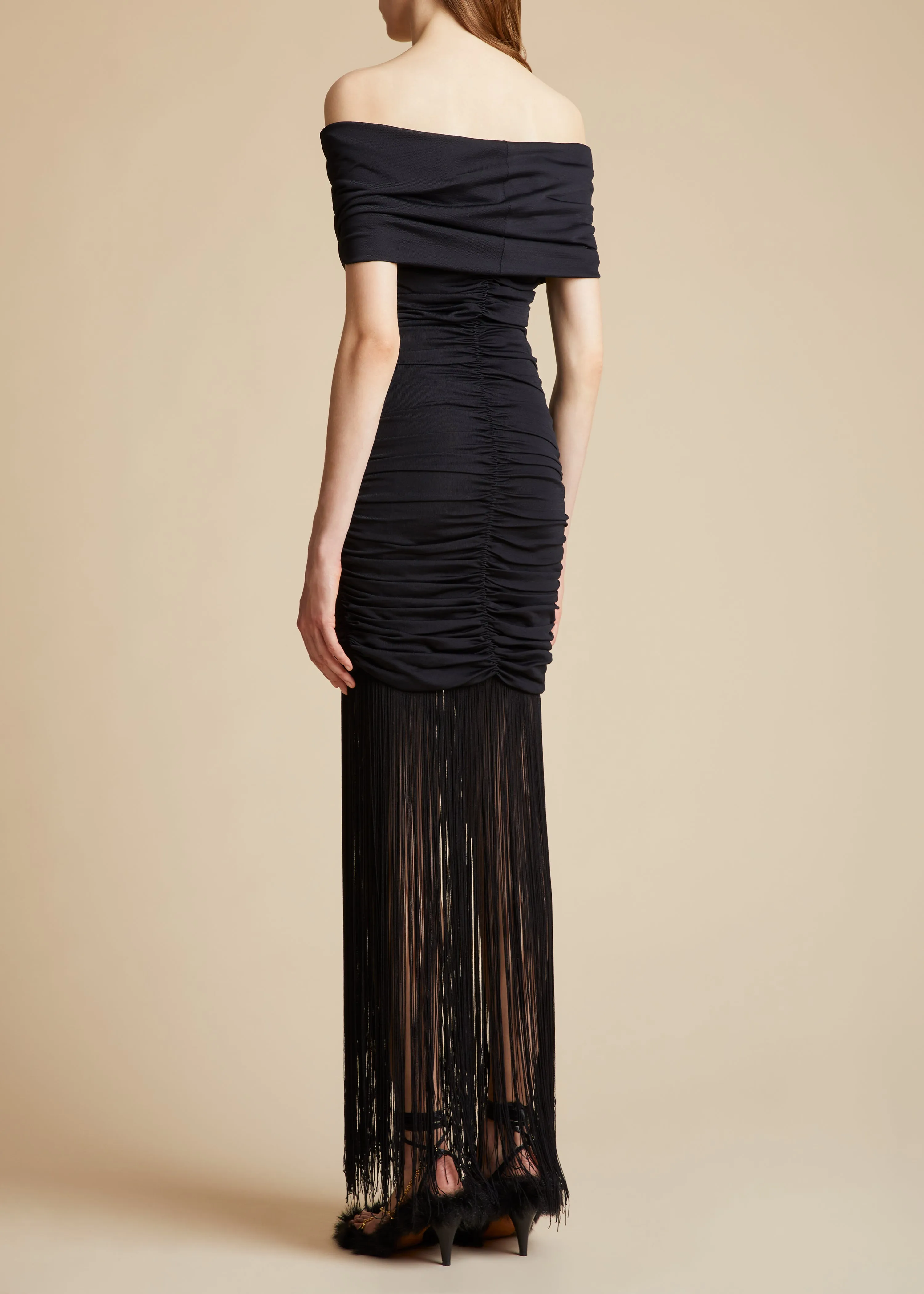 The Jacinta Dress in Black sold by KHAITE product image thumbnail 3
