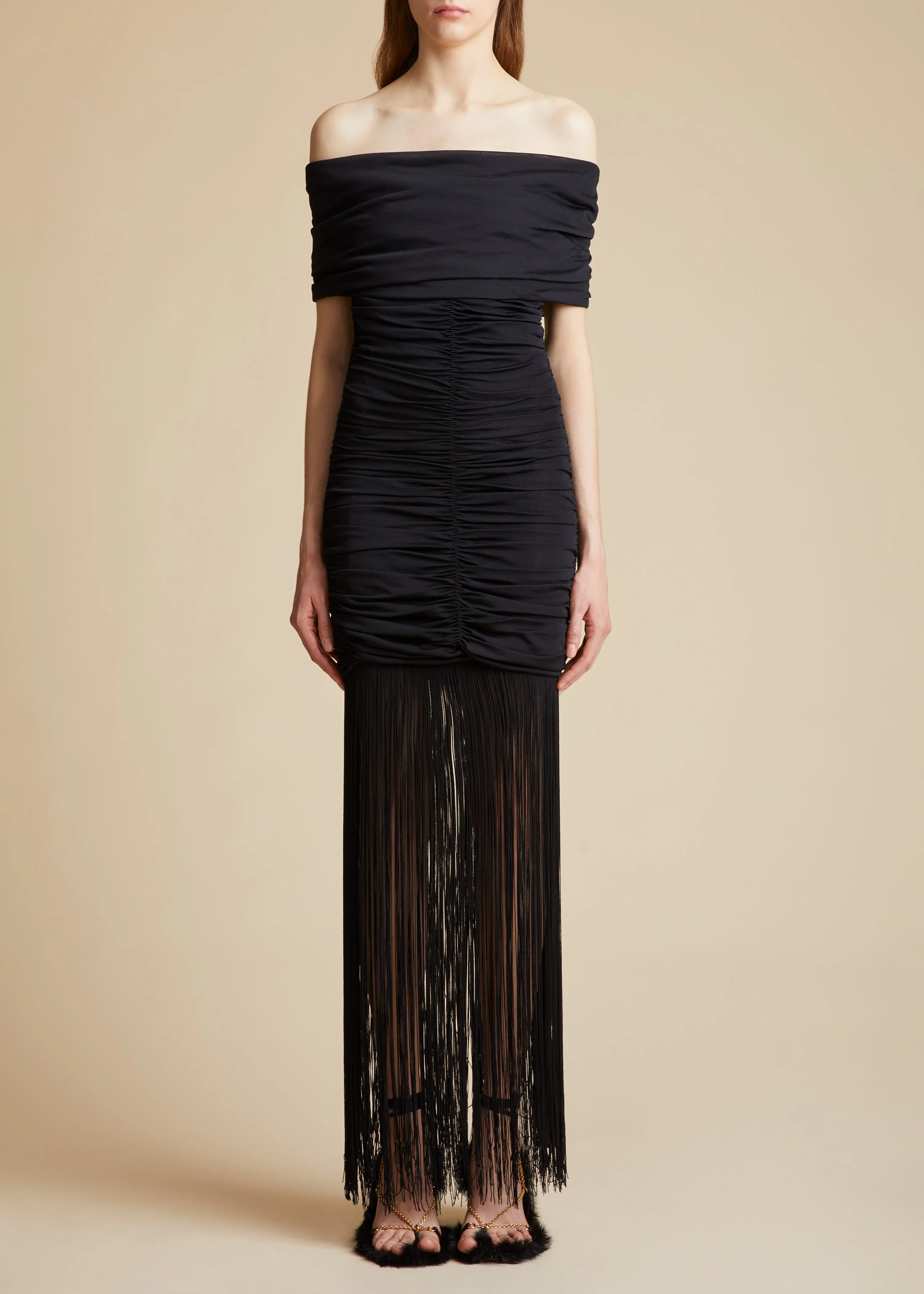 The Jacinta Dress in Black sold by KHAITE product image thumbnail 2