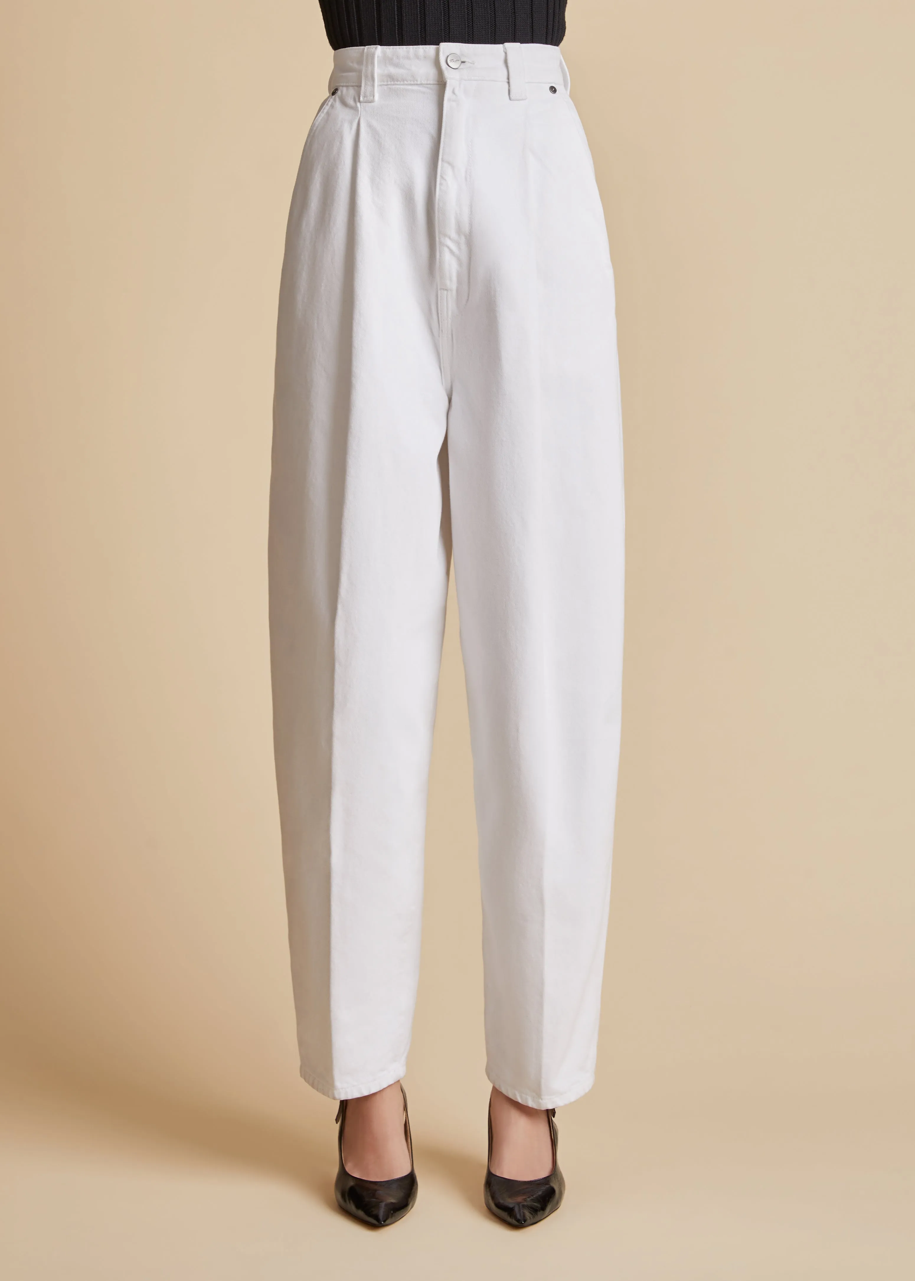 Ashford Jean in White sold by KHAITE product image thumbnail 3