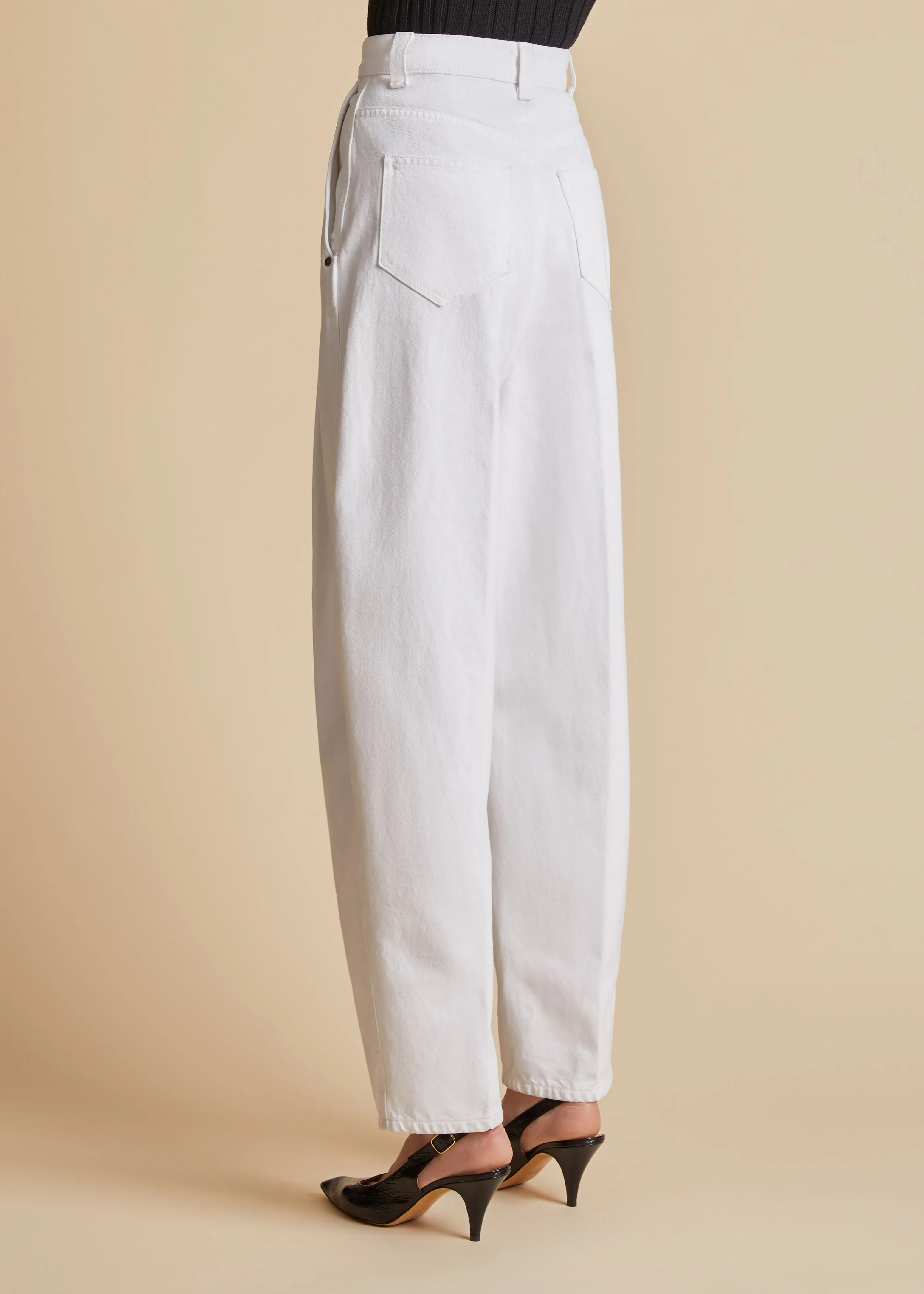 Ashford Jean in White sold by KHAITE product image thumbnail 4