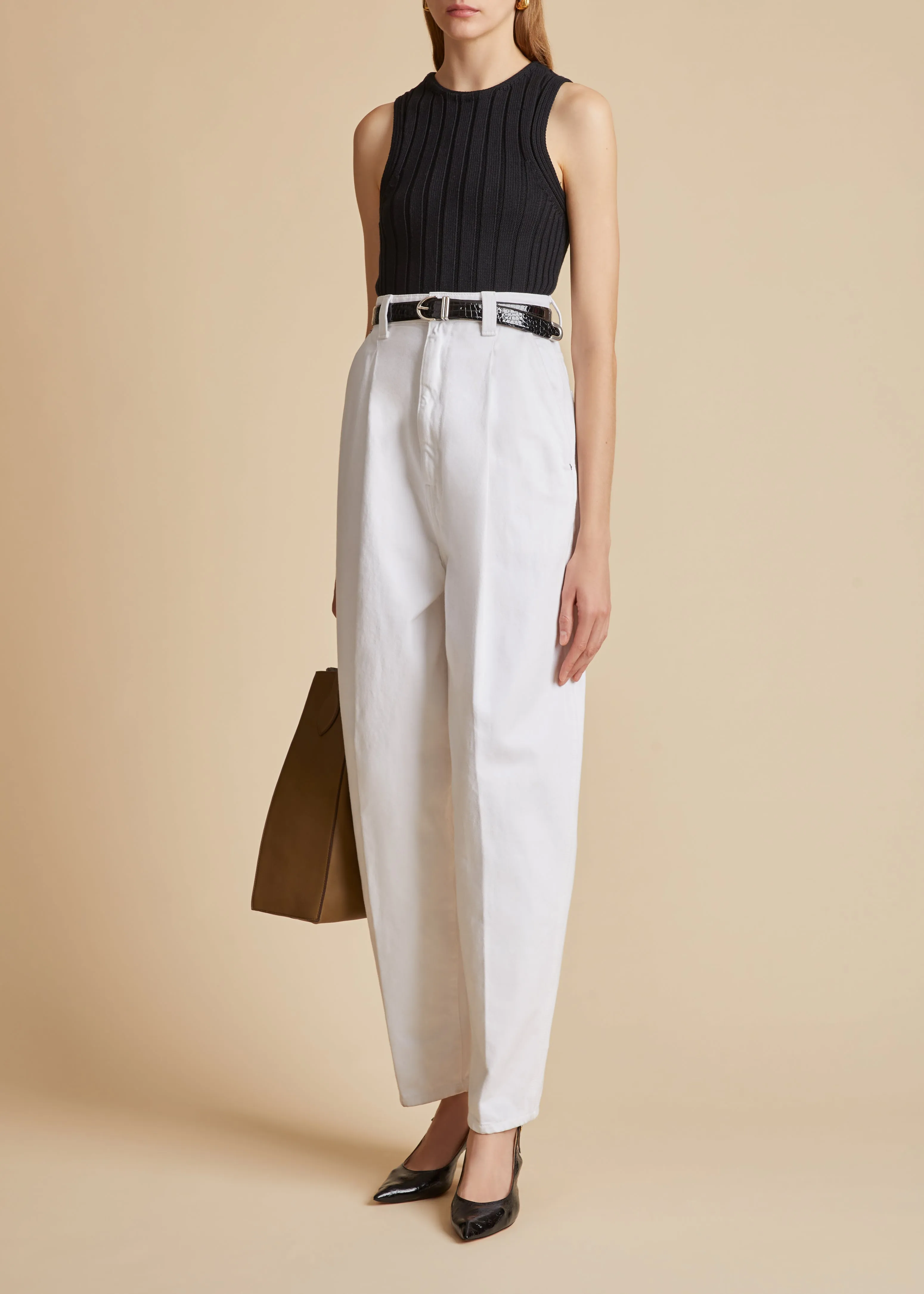 Ashford Jean in White sold by KHAITE product image thumbnail 2