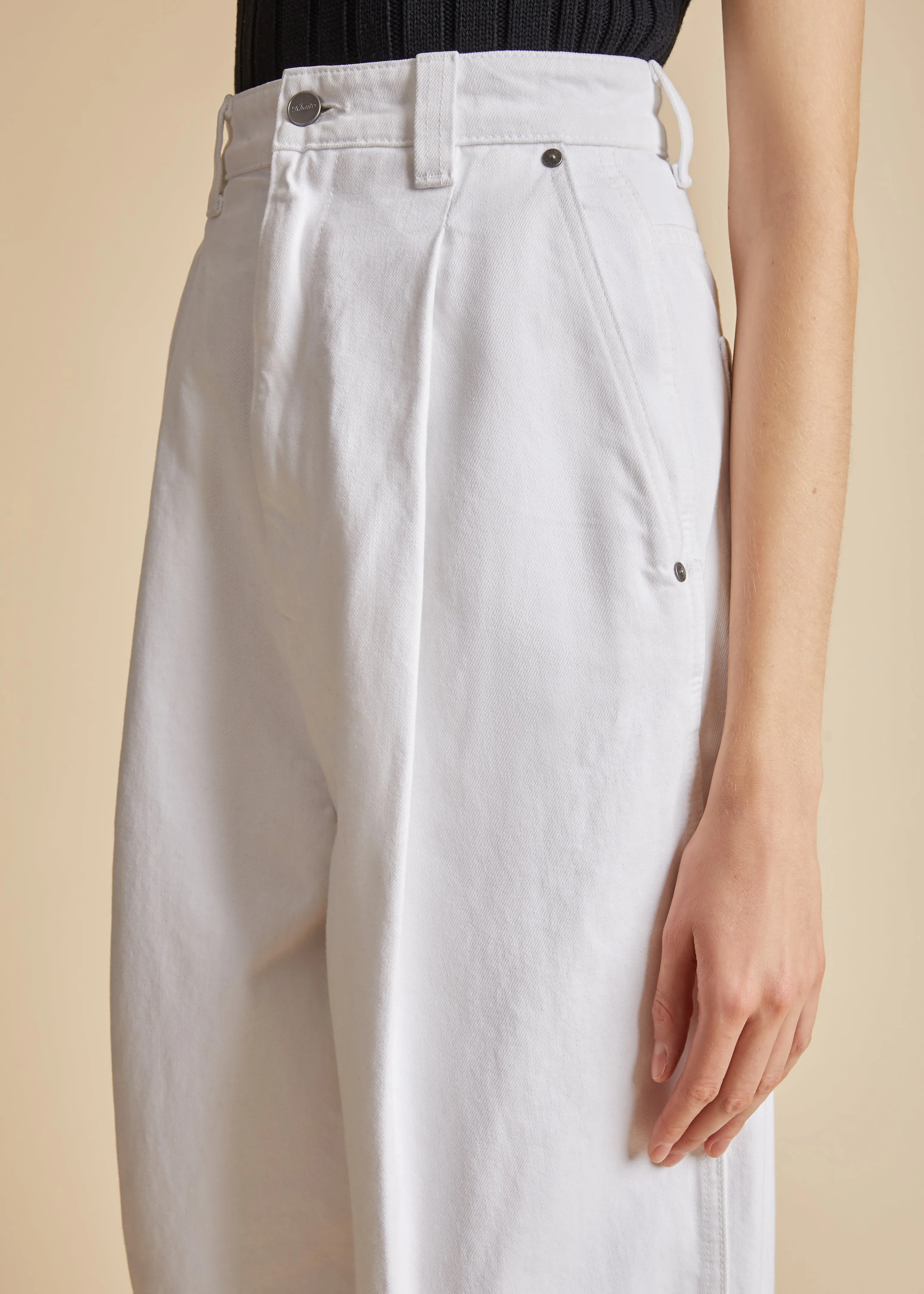 Ashford Jean in White sold by KHAITE product image thumbnail 5