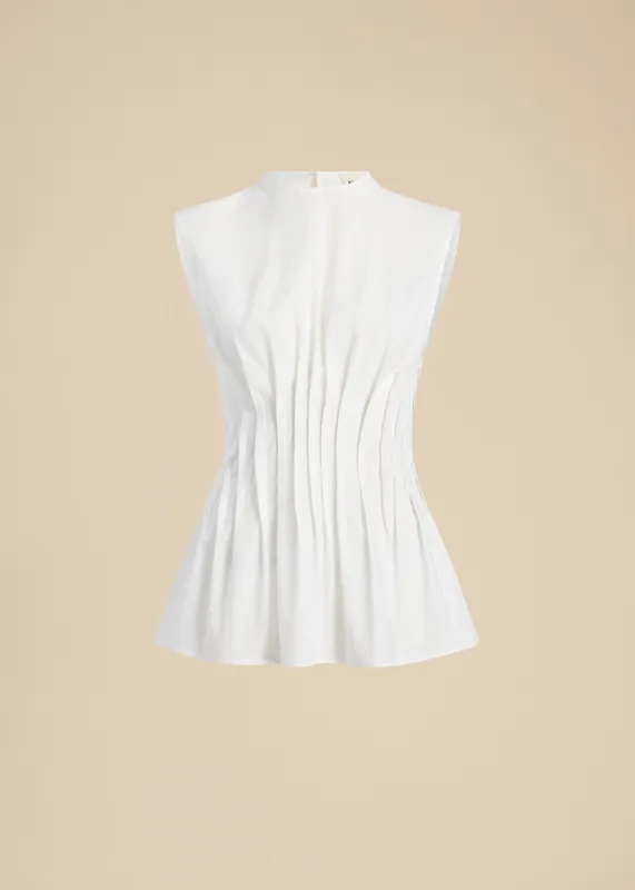 Westin Top in White sold by KHAITE