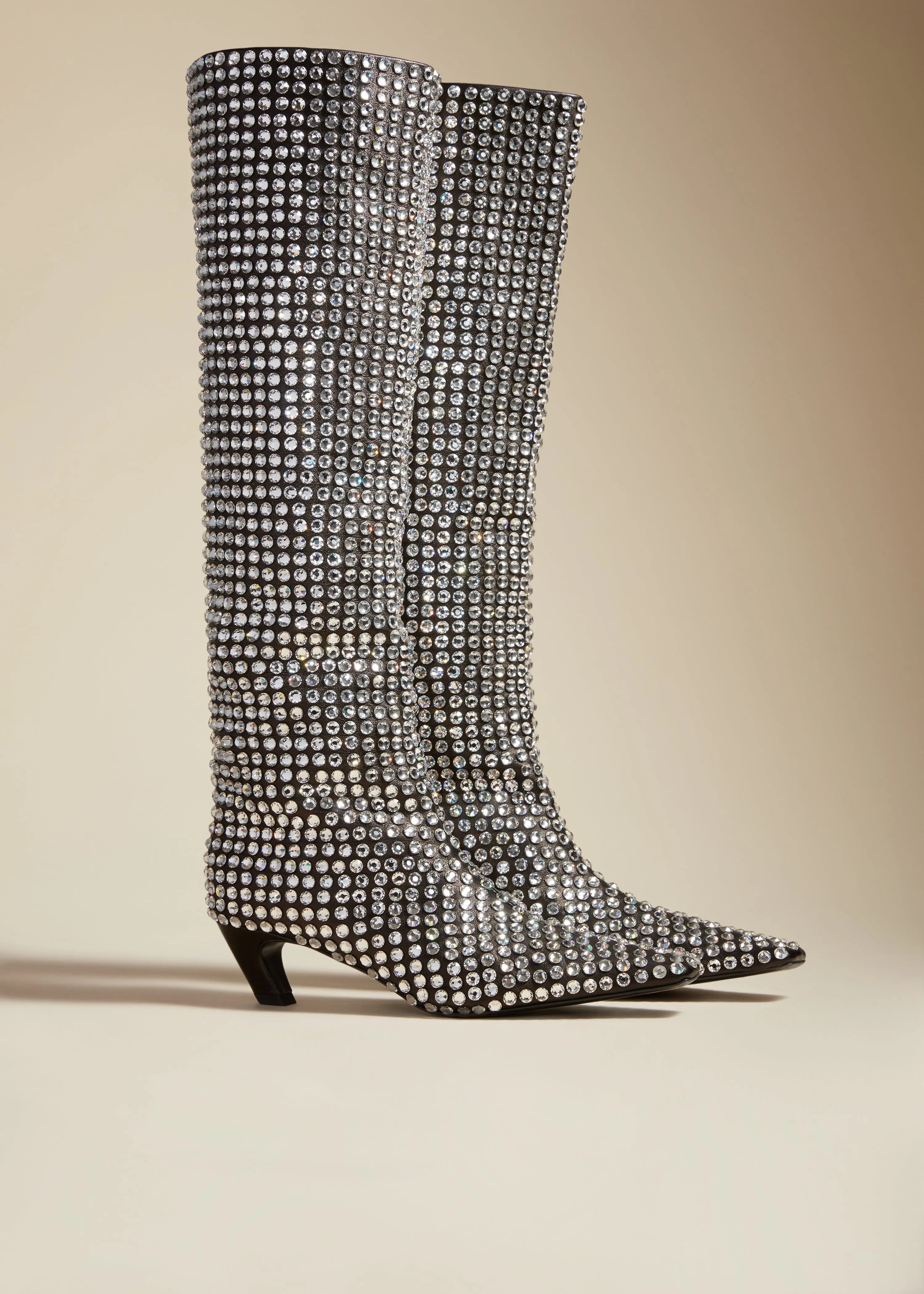 The Davis Boot in Black with Crystals sold by KHAITE product image thumbnail 2