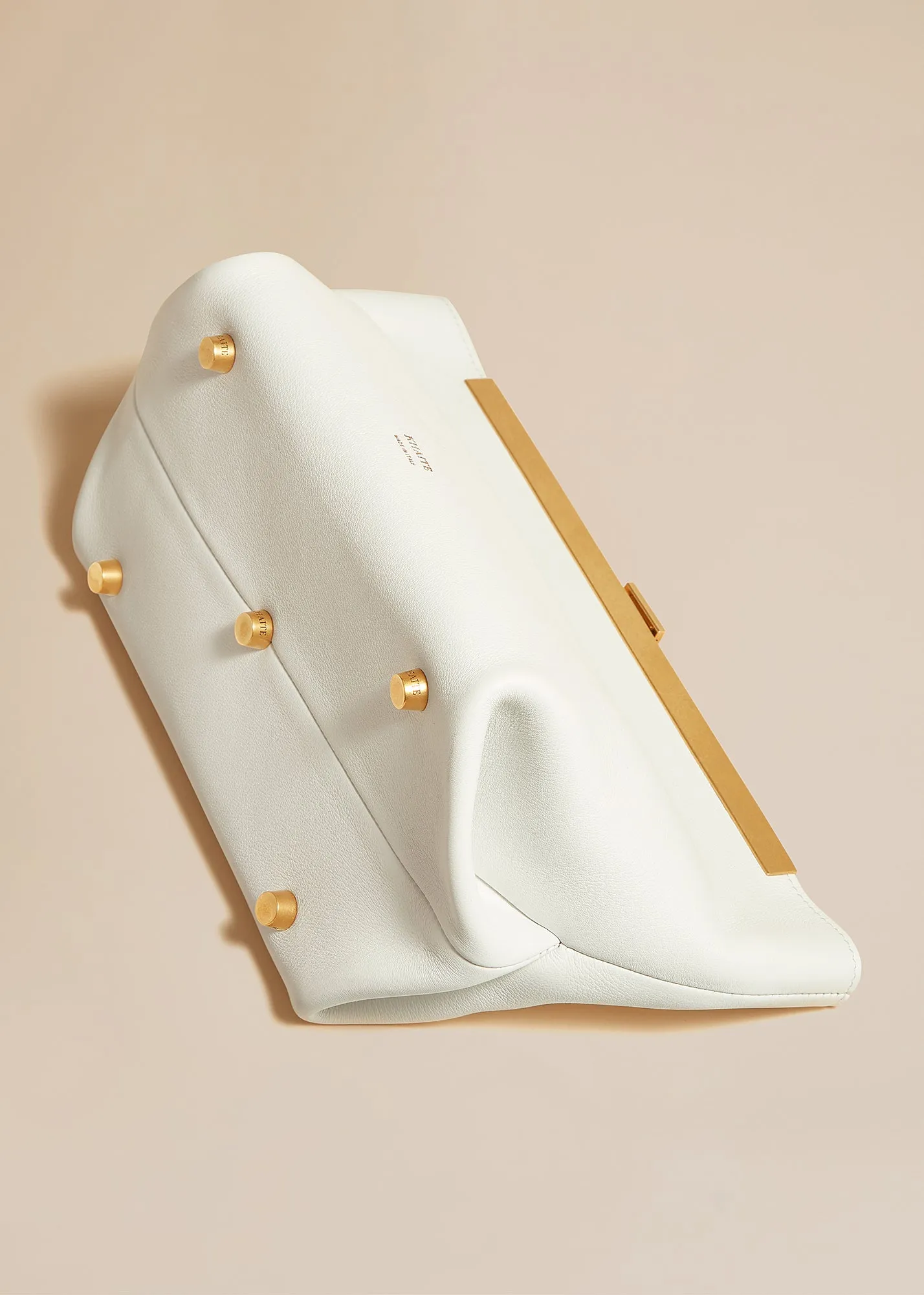 The Aimee Clutch in Optic White Leather sold by KHAITE product image thumbnail 4