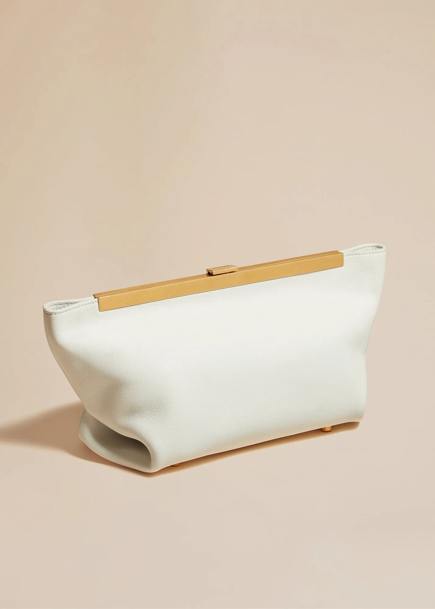 The Aimee Clutch in Optic White Leather sold by KHAITE product image thumbnail 2