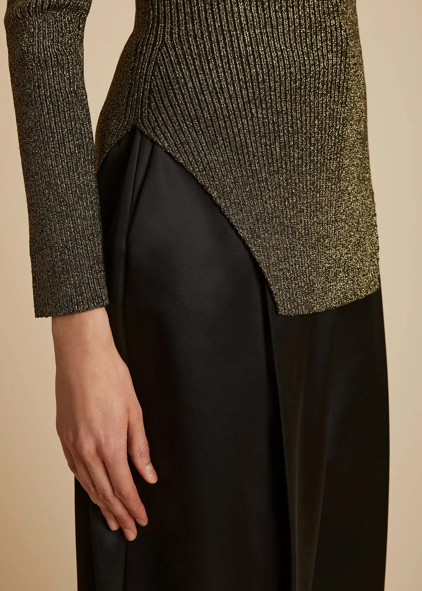 The Maria Top in Gold sold by KHAITE product image thumbnail 5