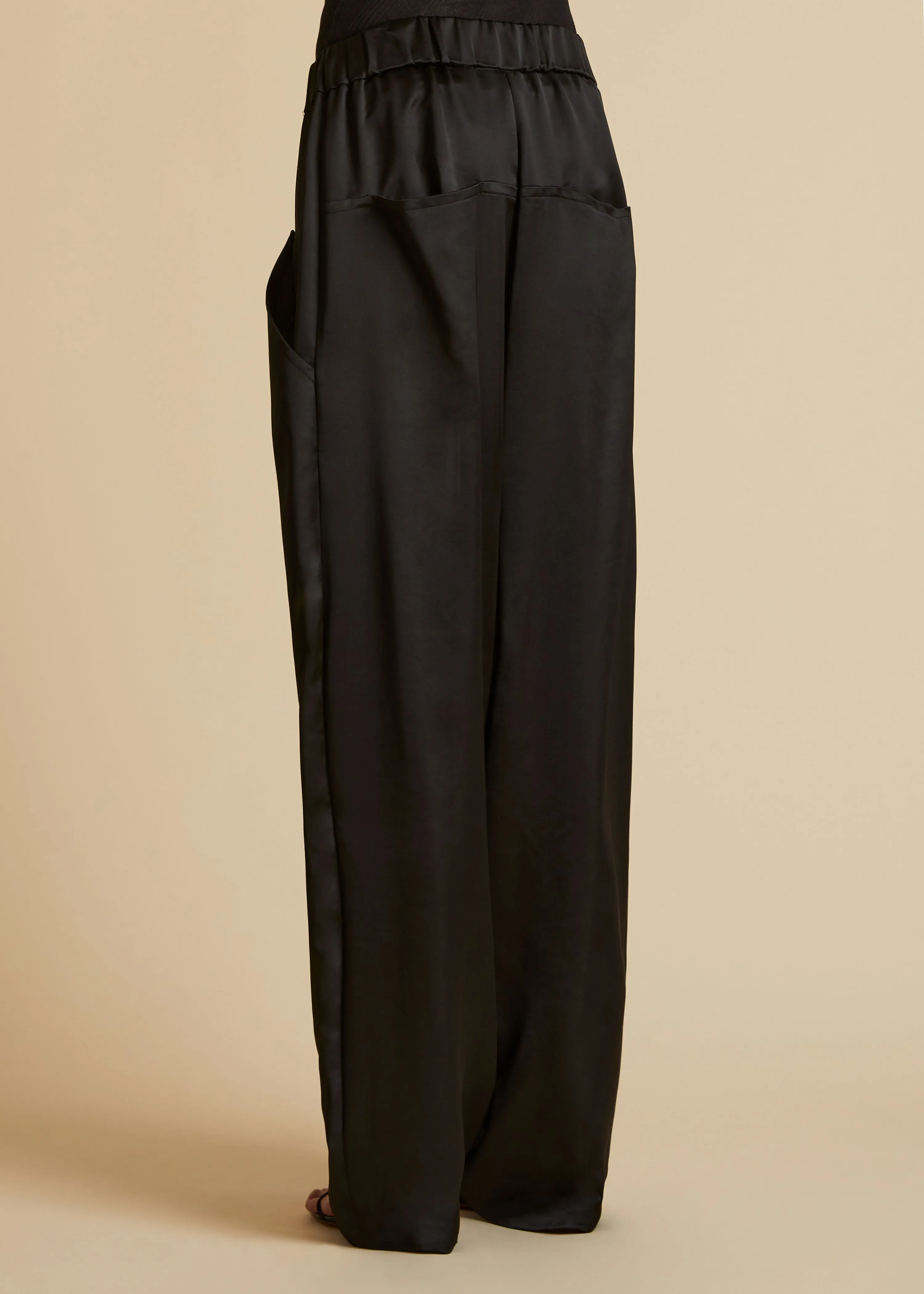 The Felton Pant in Black sold by KHAITE product image thumbnail 3