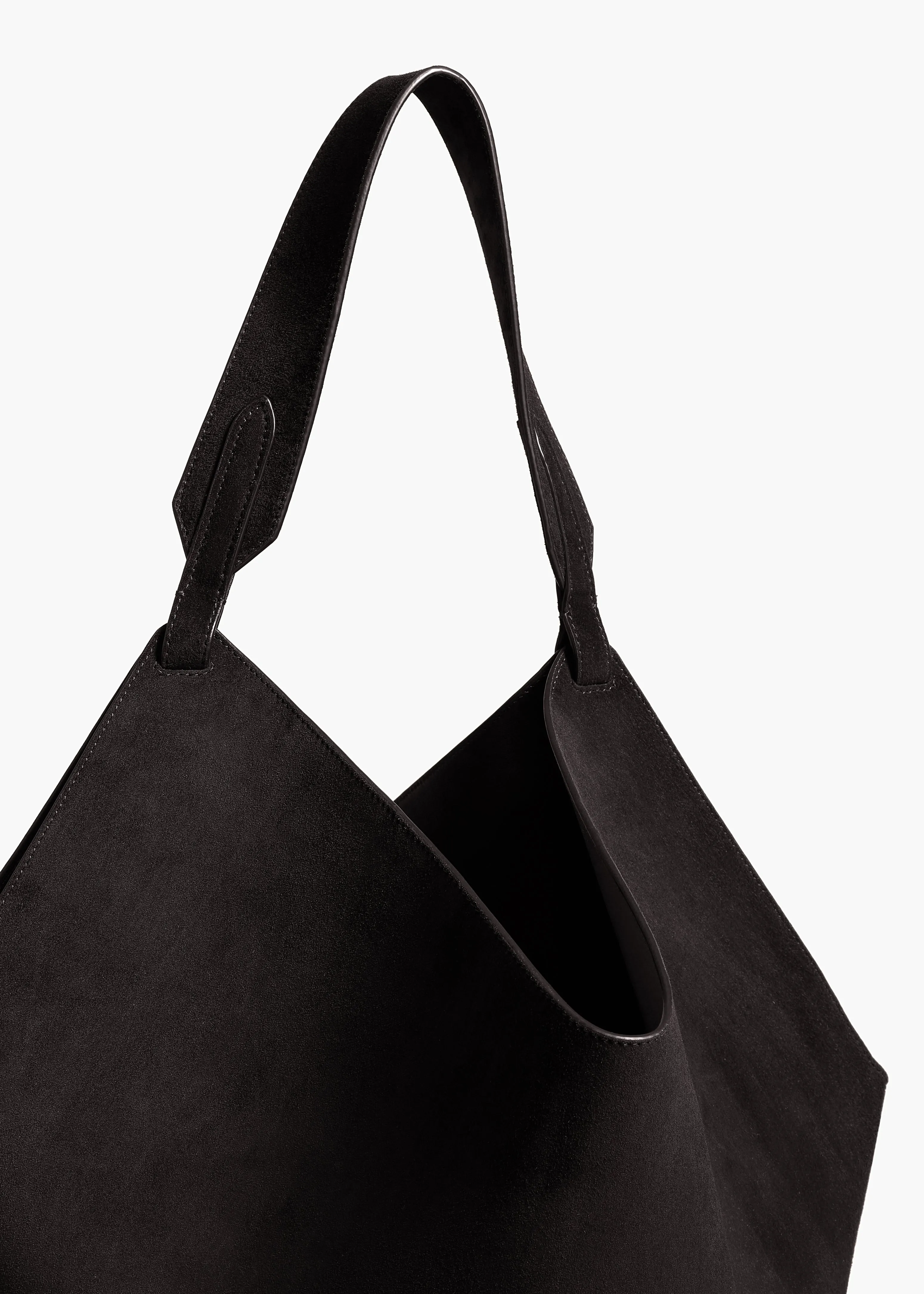Medium Lotus Tote in Black Suede sold by KHAITE product image thumbnail 4