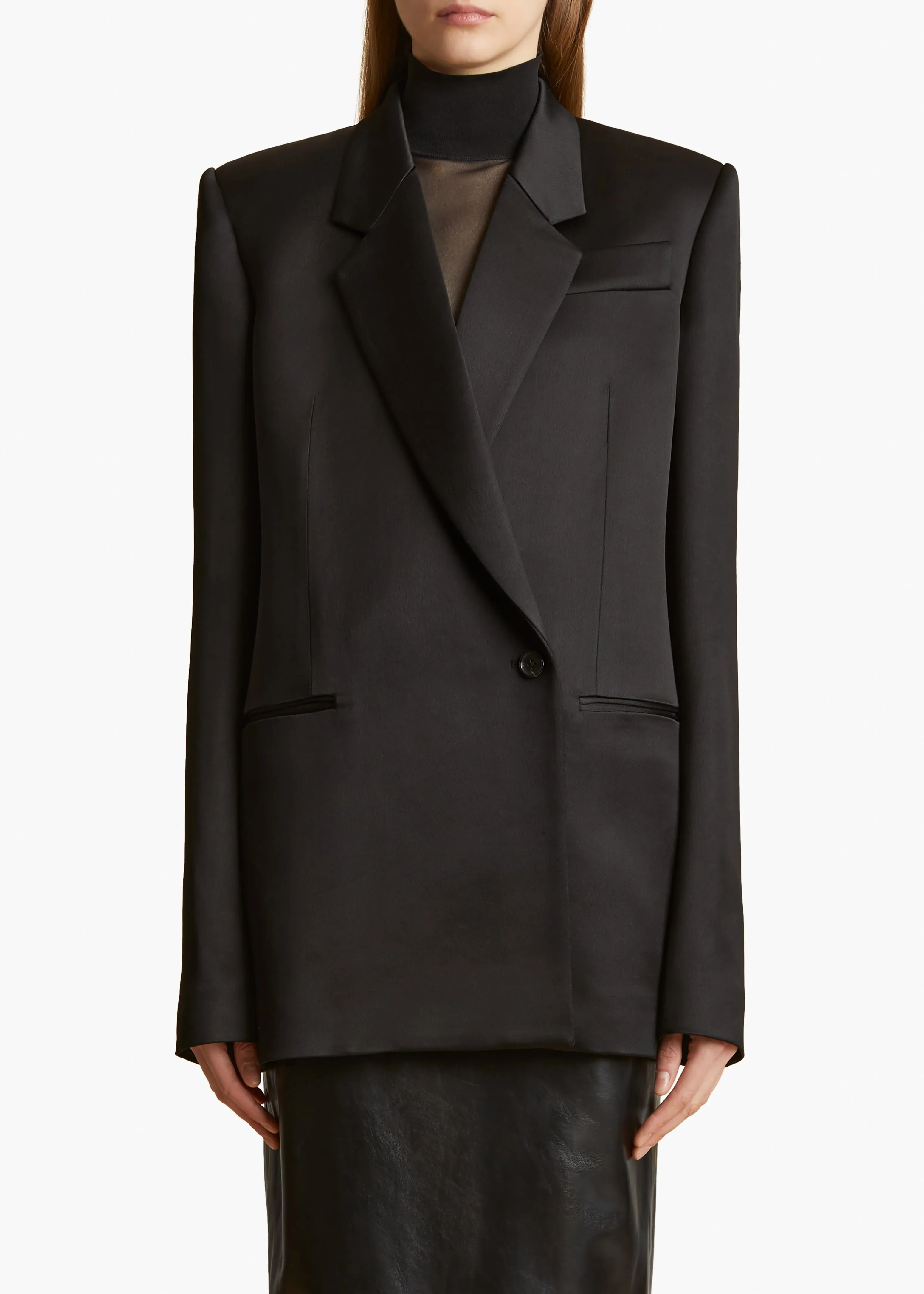 Willow Blazer in Black sold by KHAITE product image thumbnail 3