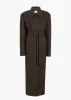 Lea Coat in Army Melange sold by KHAITE