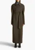 Lea Coat in Army Melange sold by KHAITE