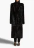 Lolo Shearling Coat in Black sold by KHAITE
