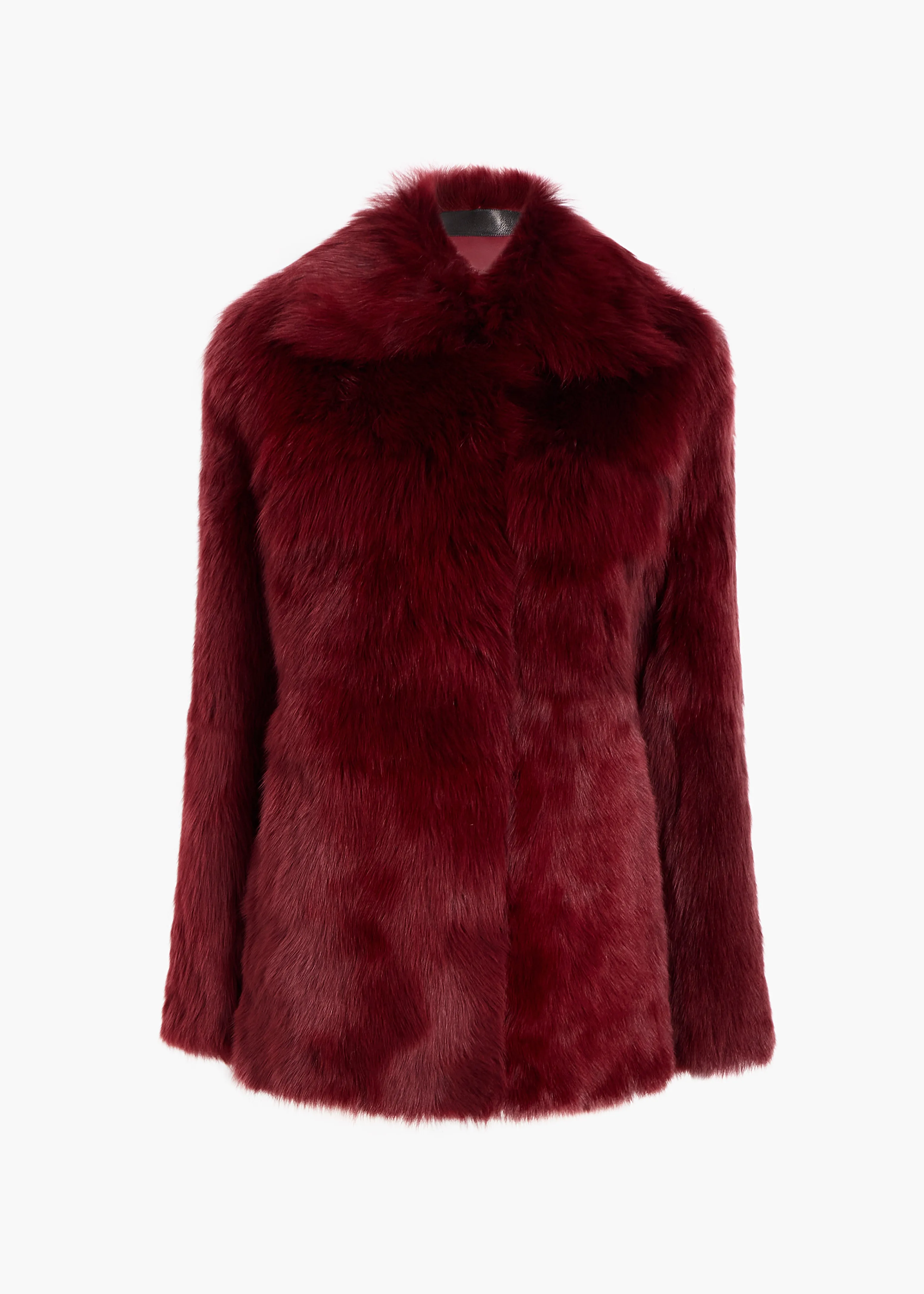 Iana Jacket in Oxblood Shearling sold by KHAITE