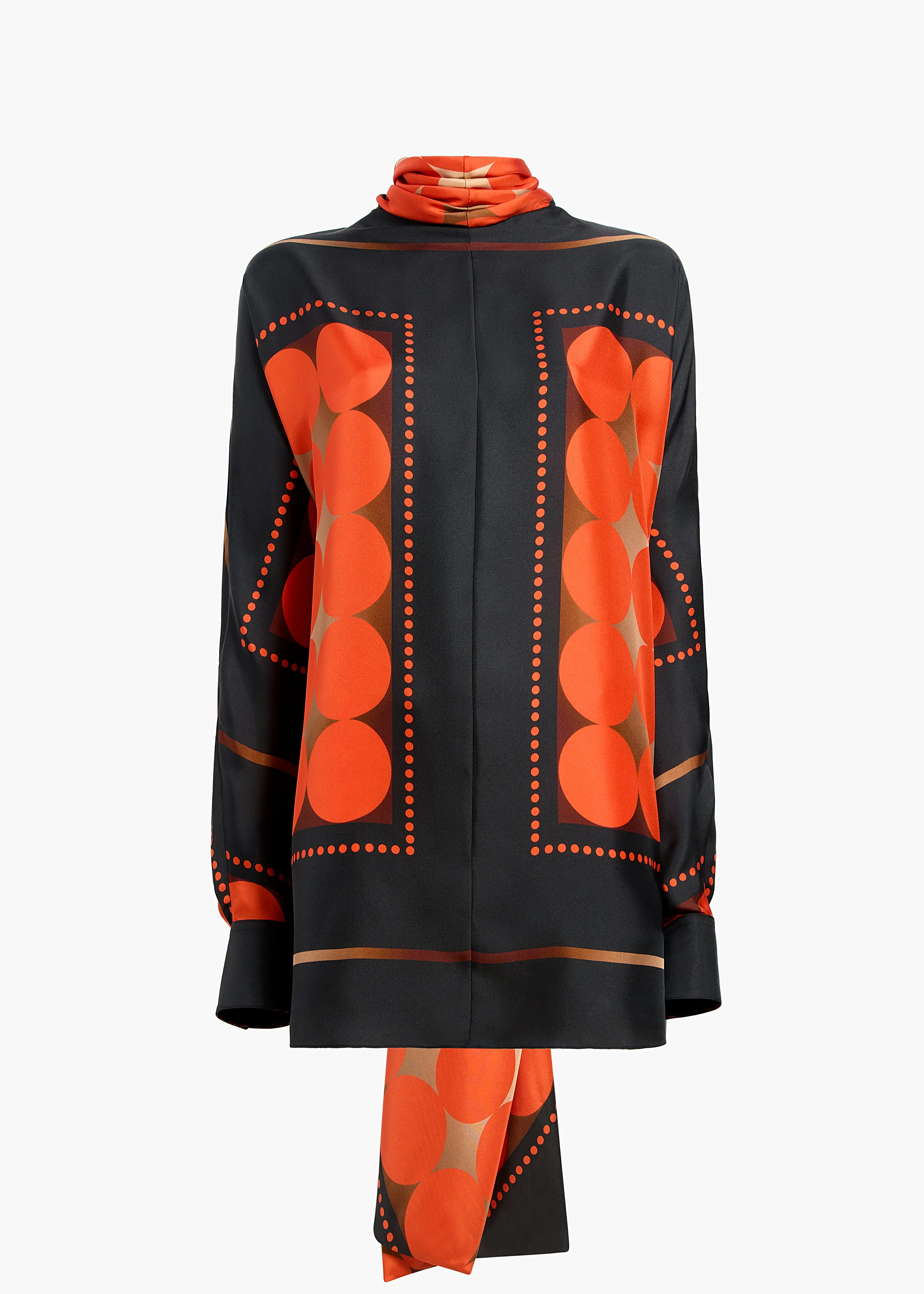 Bex Top in Orange Multi sold by KHAITE