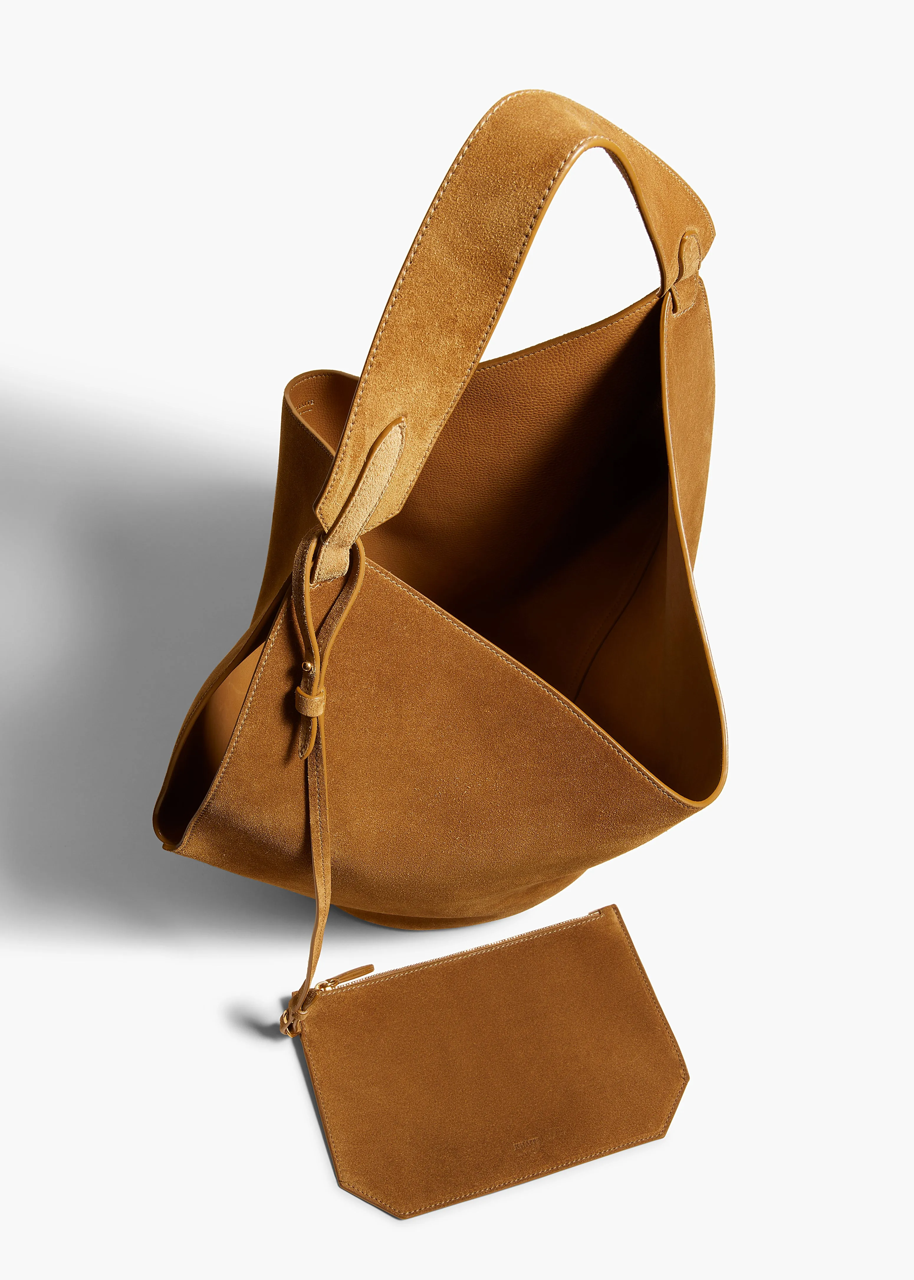 Medium Lotus Tote in Mud Suede sold by KHAITE product image thumbnail 3