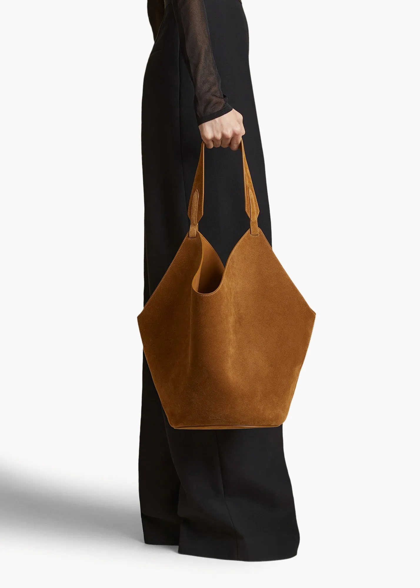 Medium Lotus Tote in Mud Suede sold by KHAITE product image thumbnail 5