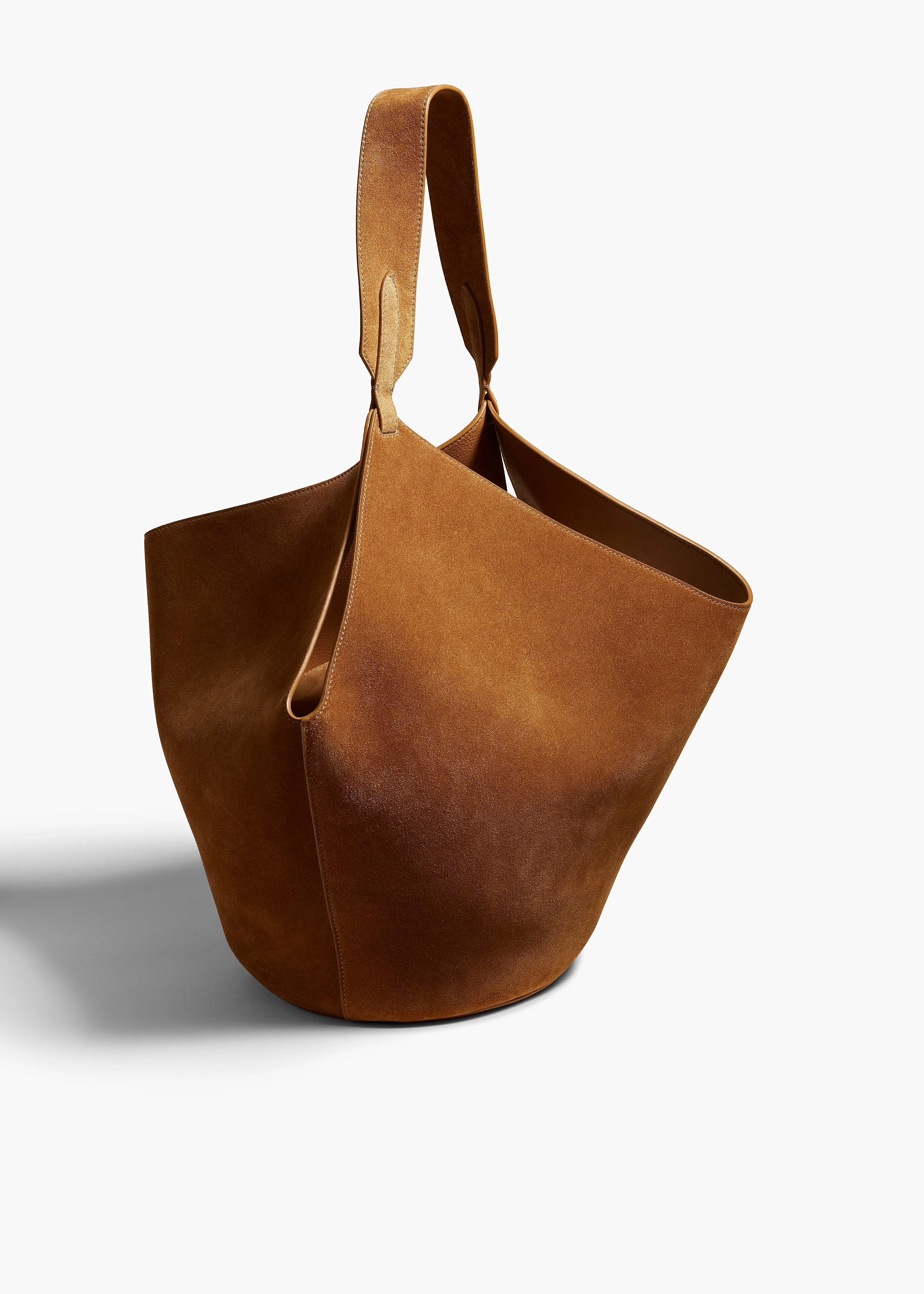 Medium Lotus Tote in Mud Suede sold by KHAITE product image thumbnail 2