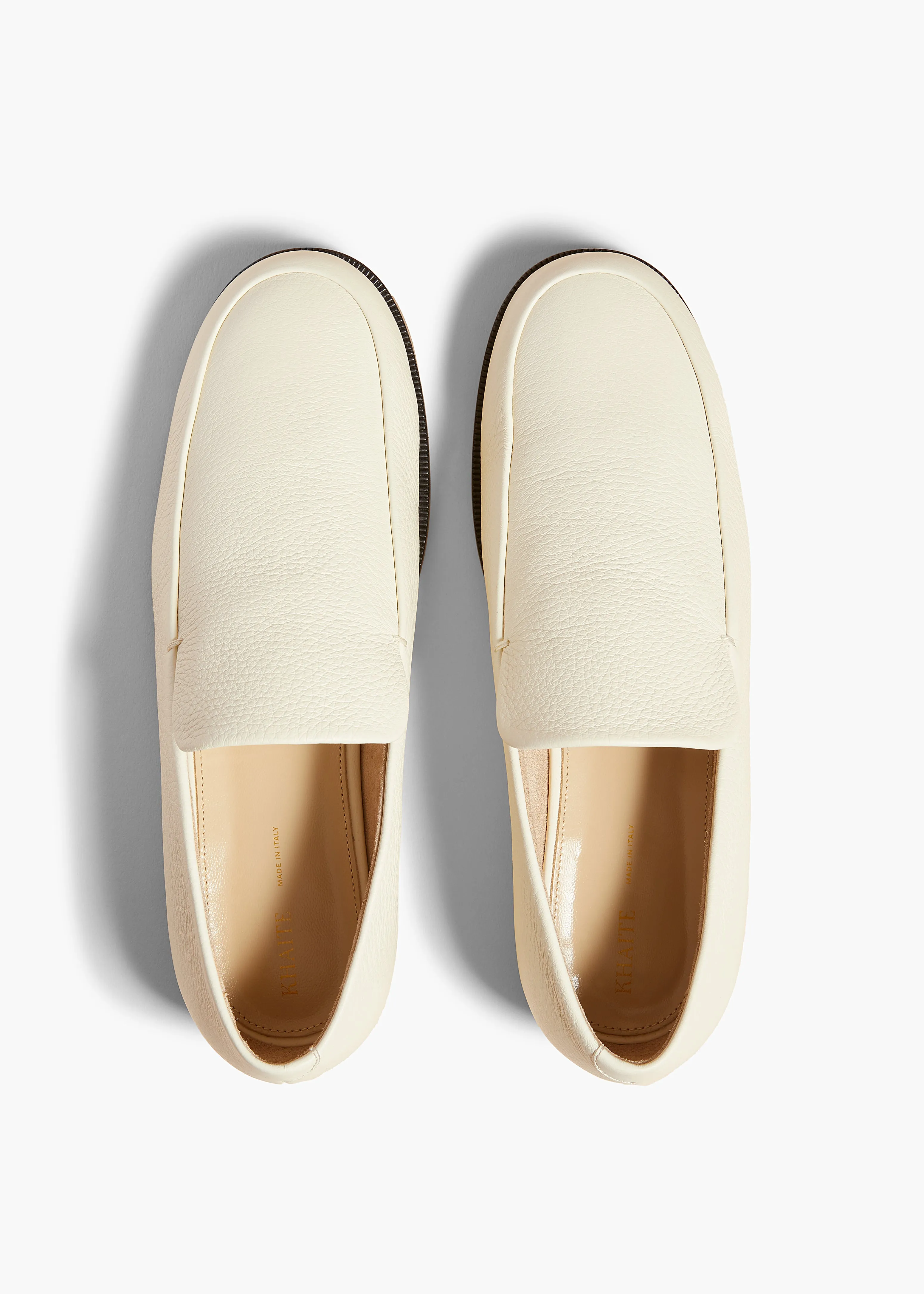Alessio Loafer in Cream Pebbled Leather sold by KHAITE product image thumbnail 3