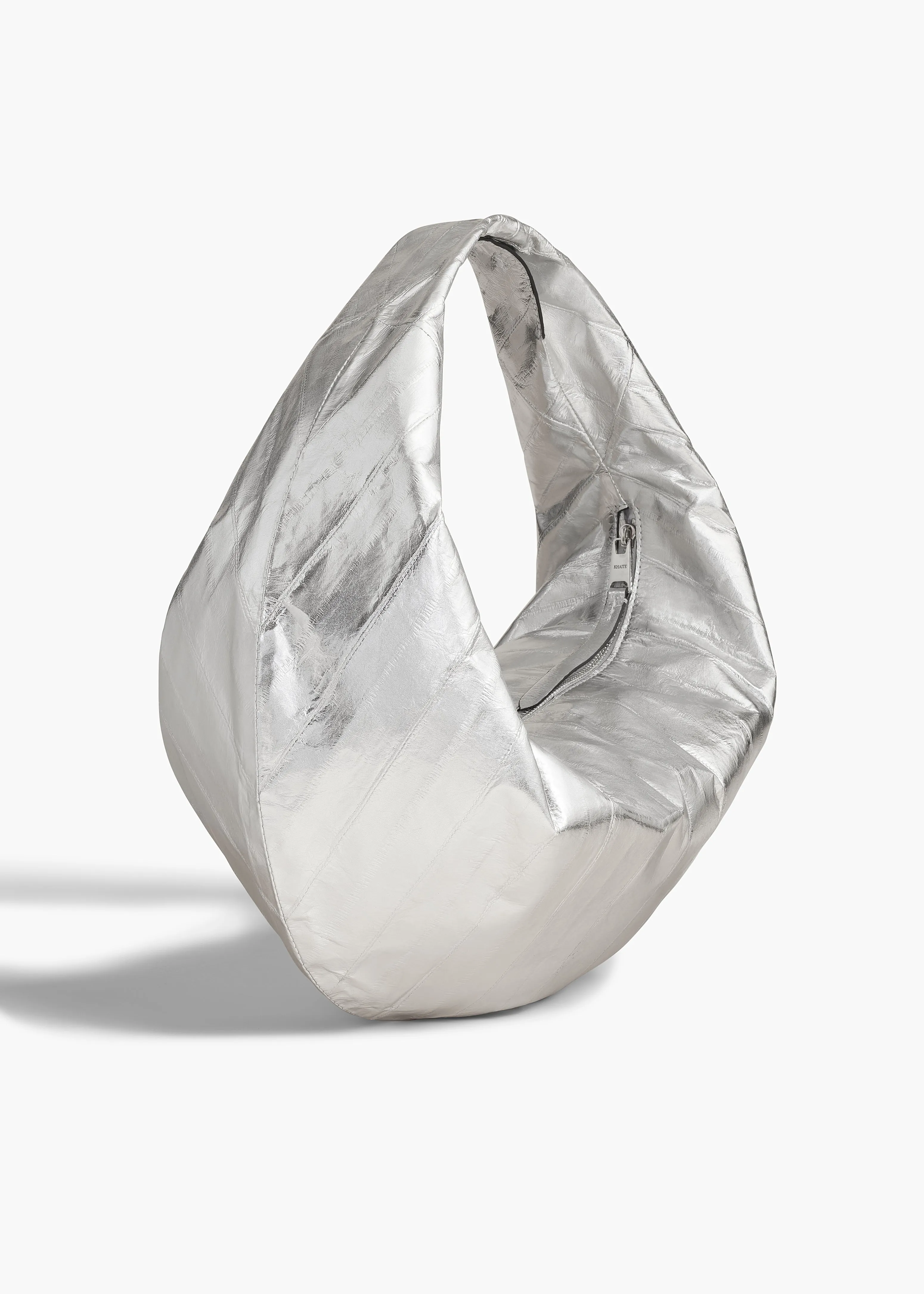 Medium Olivia Hobo in Silver Eel Leather sold by KHAITE product image thumbnail 2