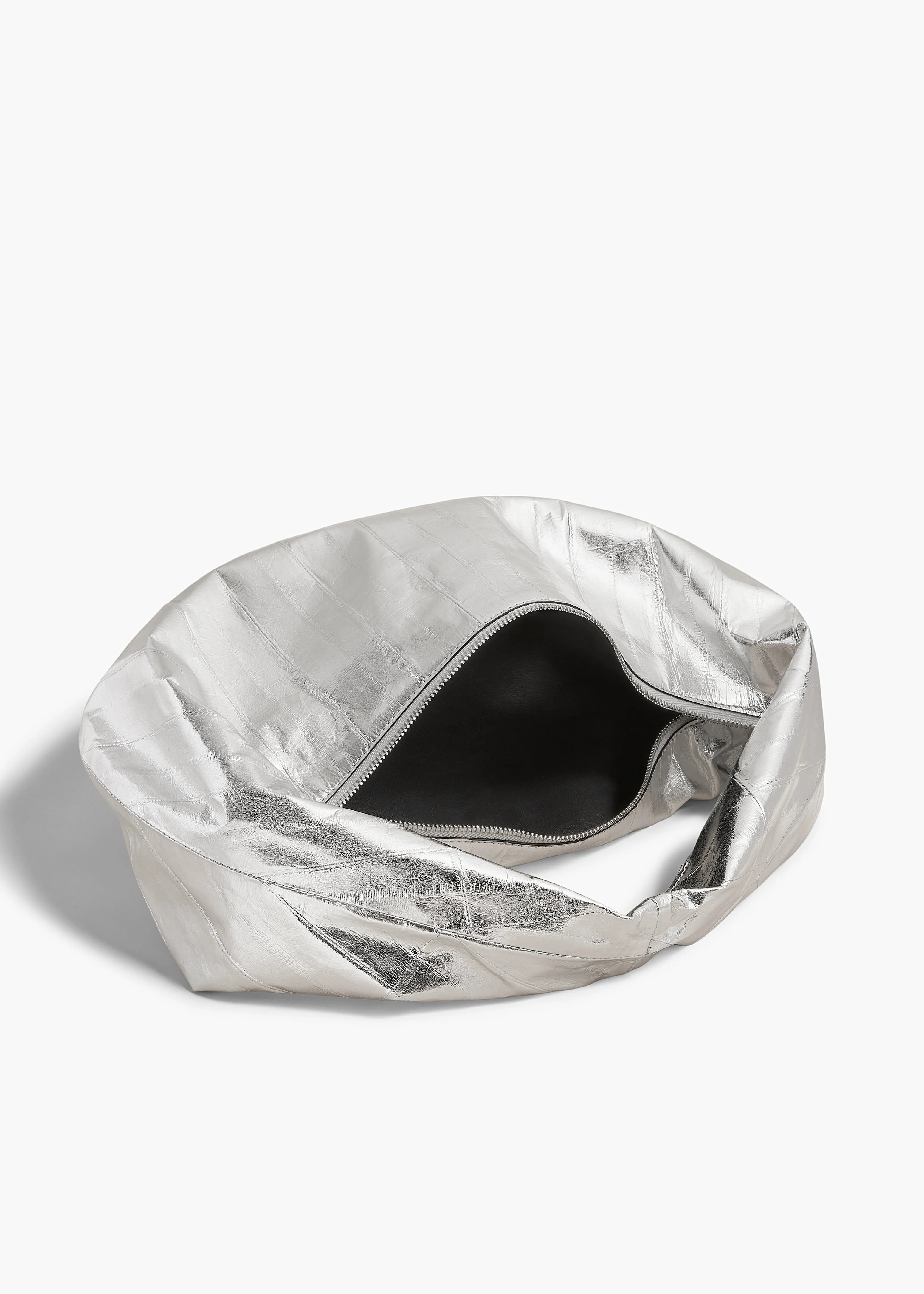 Medium Olivia Hobo in Silver Eel Leather sold by KHAITE product image thumbnail 4