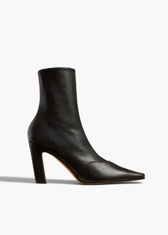 Nevada Stretch High Boot in Black Nappa Leather sold by KHAITE