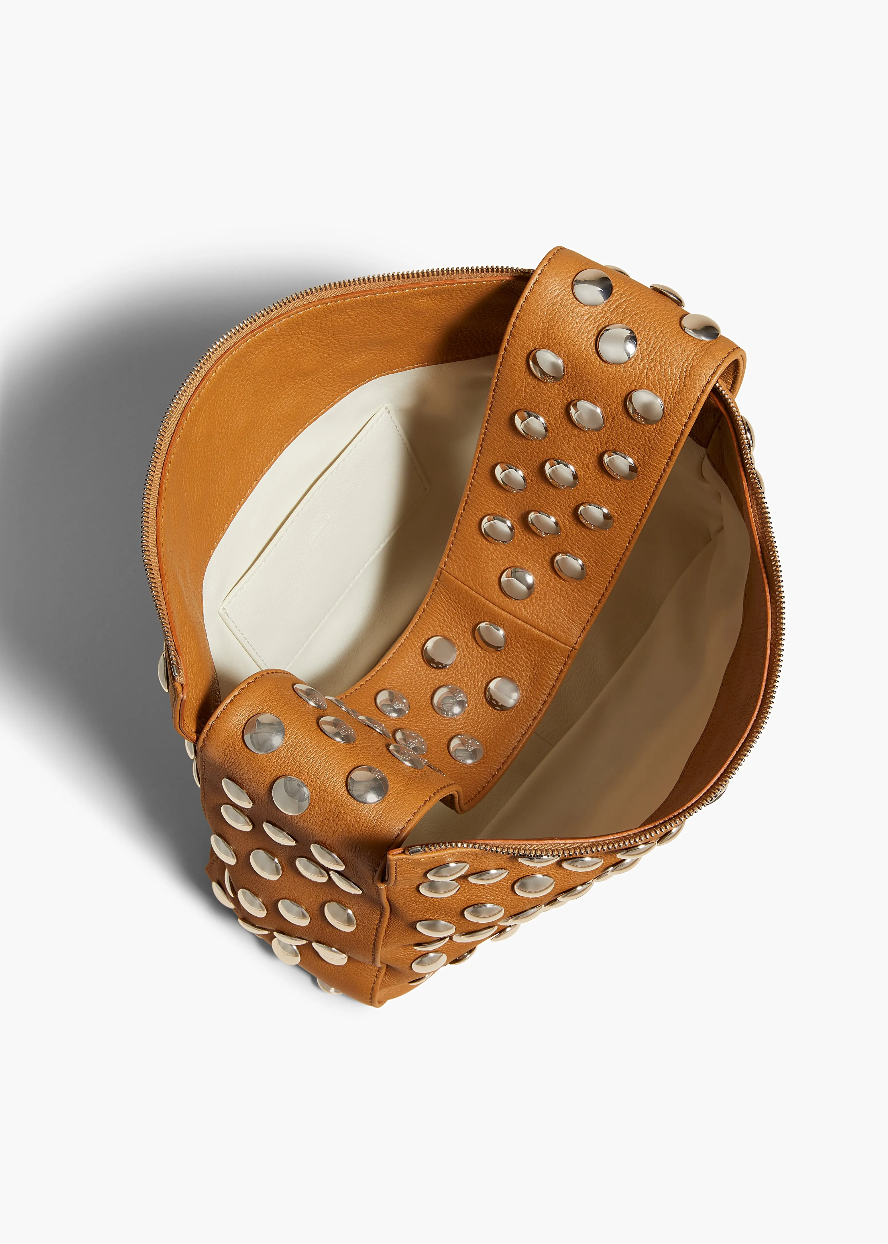 Elena Bag in Nougat Leather with Studs sold by KHAITE product image thumbnail 4