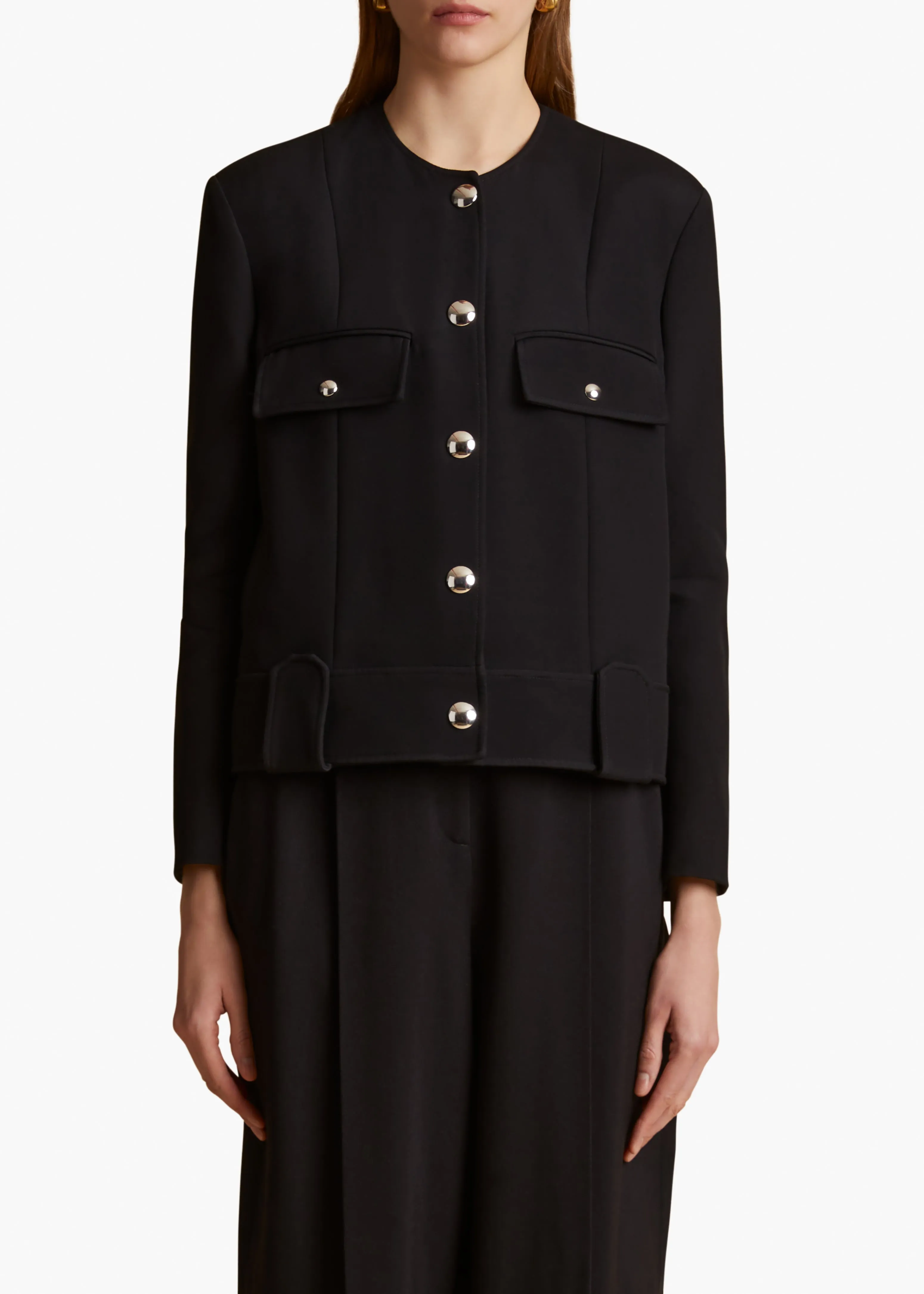 Laybin Jacket in Black sold by KHAITE product image thumbnail 3