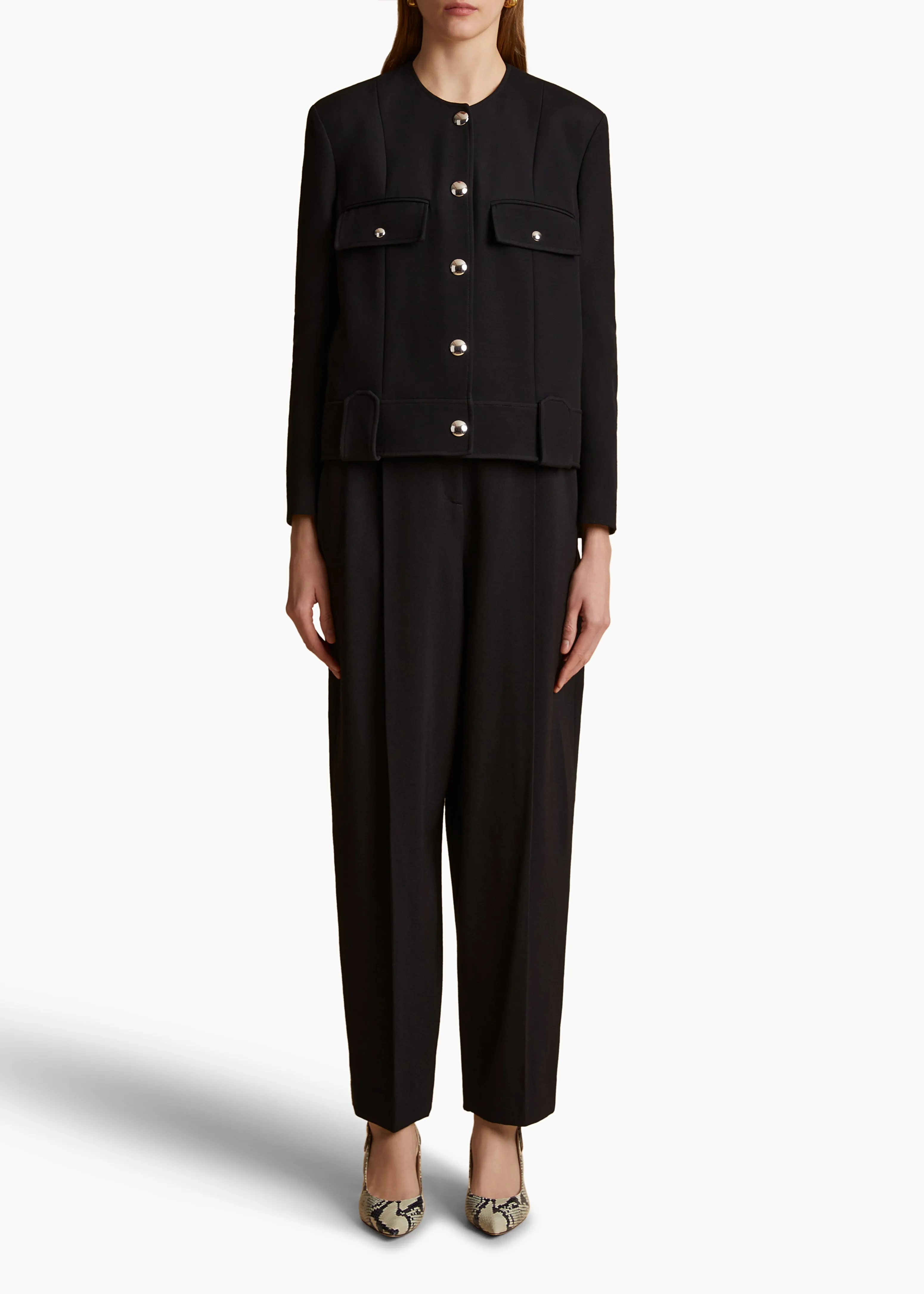 Laybin Jacket in Black sold by KHAITE product image thumbnail 2